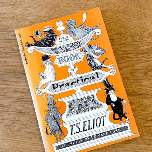 Old Possum’s Book of Practical Cats by T. S. Elliot with Drawings by Edward Gorey (1982) Vintage Paperback Book