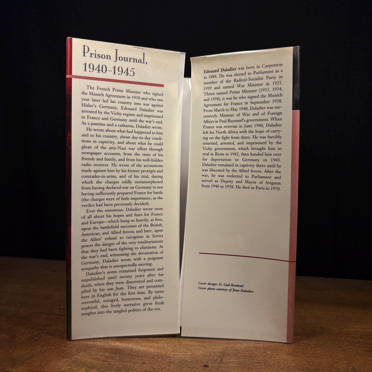 First American Printing - Prison Journal, 1940-1945 / Edouard Daladier (1995) Vintage Hardcover Book