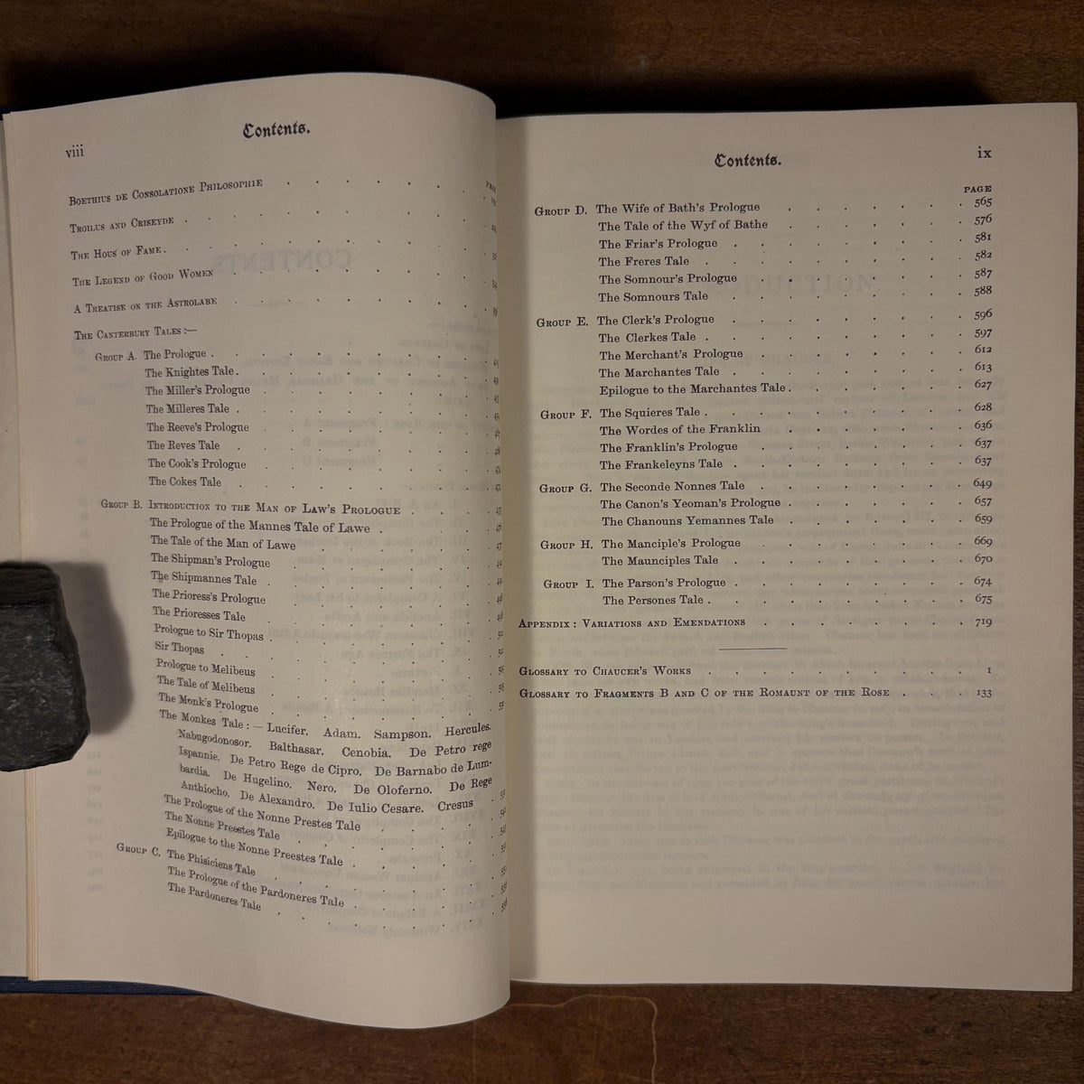 The Complete Works of Geoffrey Chaucer / Walter W. Skeat (1969) Vintage Hardcover Book