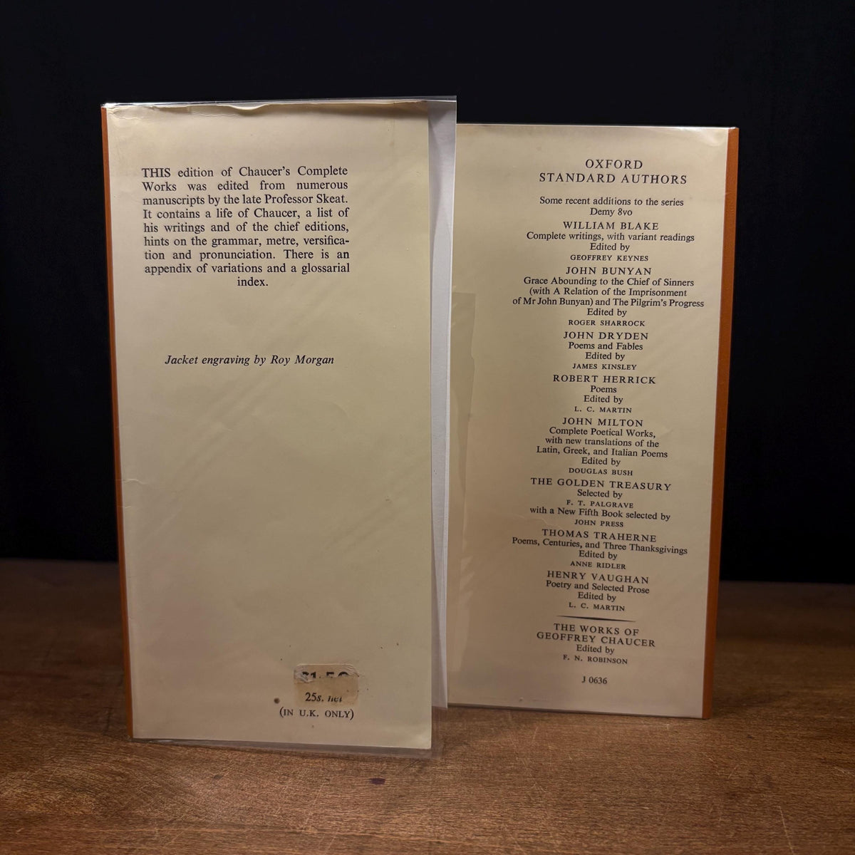 The Complete Works of Geoffrey Chaucer / Walter W. Skeat (1969) Vintage Hardcover Book