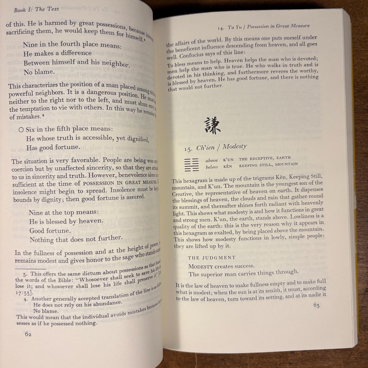 The I Ching or Book of Changes: The Richard Wilhelm Translation (1971) Vintage Hardcover Book