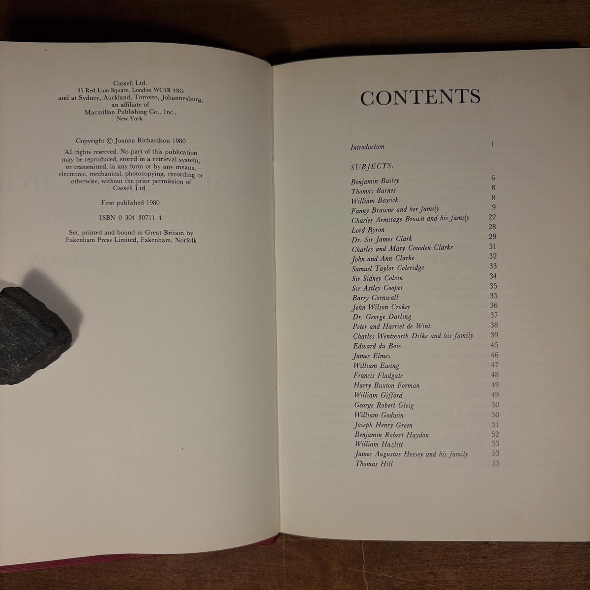 Keats and his Circle: An Album of Portraits / Joanna Richardson (1980) Vintage Hardcover Book