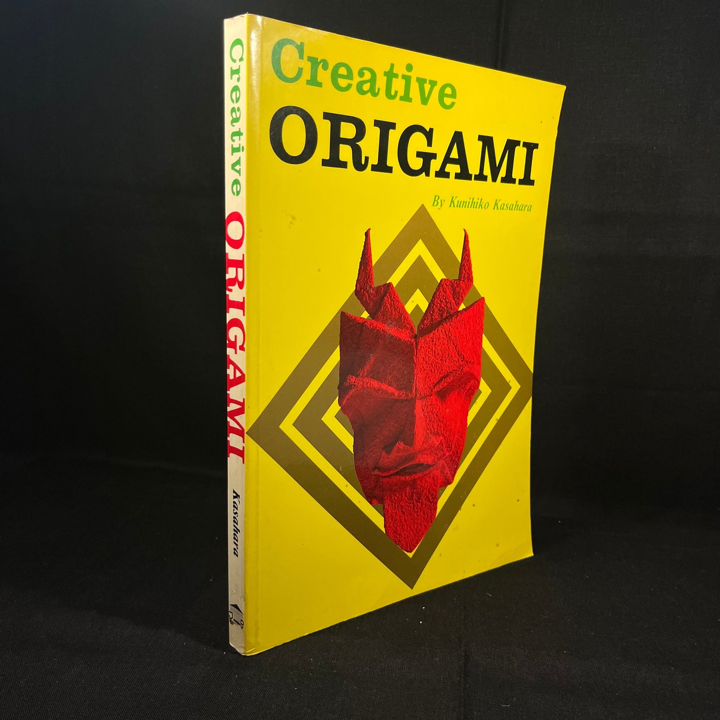 Creative Origami by Kunihiko Kasahara (1996) Vintage Softcover Book with Vintage Kotobuki Origami Paper