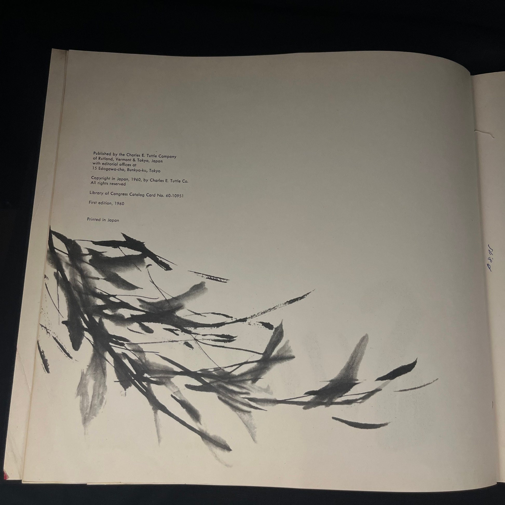 First Edition - The Art and Technique of Sumi-e: Japanese Ink Painting by Kay Morrissey Thompson (1960) Vintage Hardcover Book