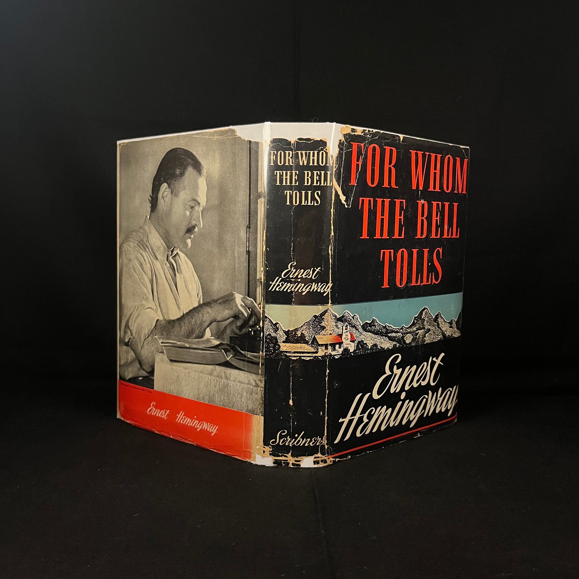 Early Printing - For Whom the Bell Tolls by Ernest Hemingway (1940) Vintage Hardcover Book