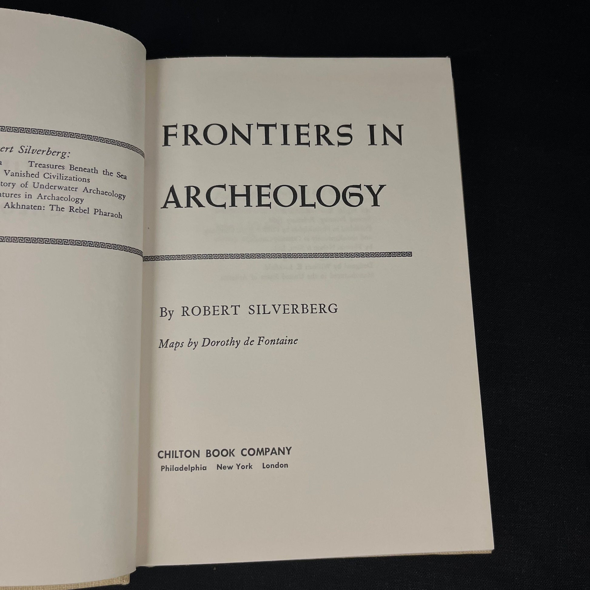 Frontiers in Archeology by Robert Silverberg (1968) Vintage Hardcover Book