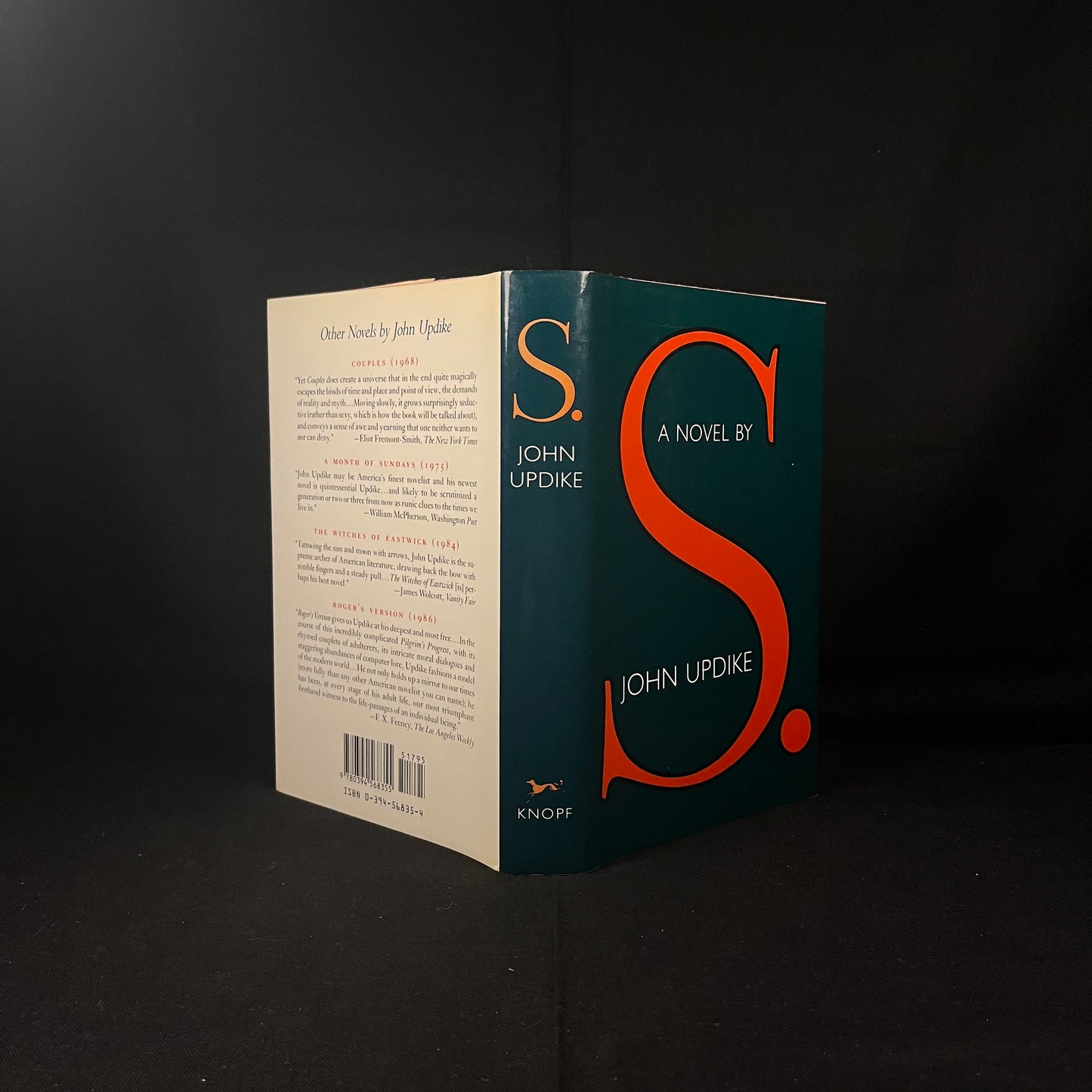 First Printing - S. A Novel by John Updike (1988) Vintage Hardcover Book