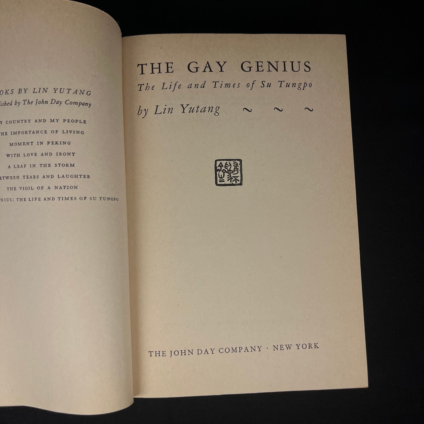 First Printing - The Gay Genius by Lin Yutang (1947) Vintage Hardcover Book