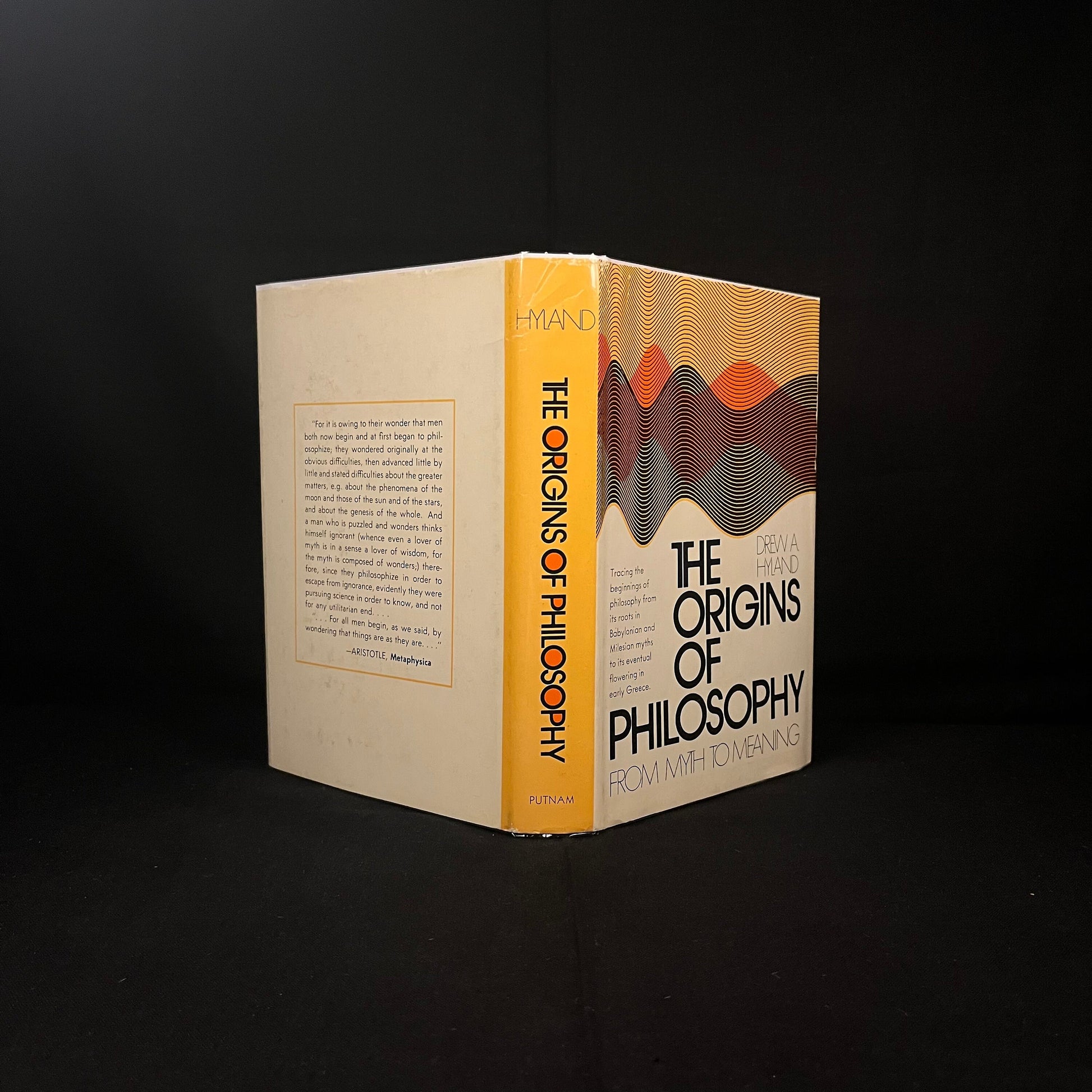 The Origins of Philosophy: The Rise in Myth and the Pre-Socratics by Drew Hyland (1973) Vintage Hardcover Book