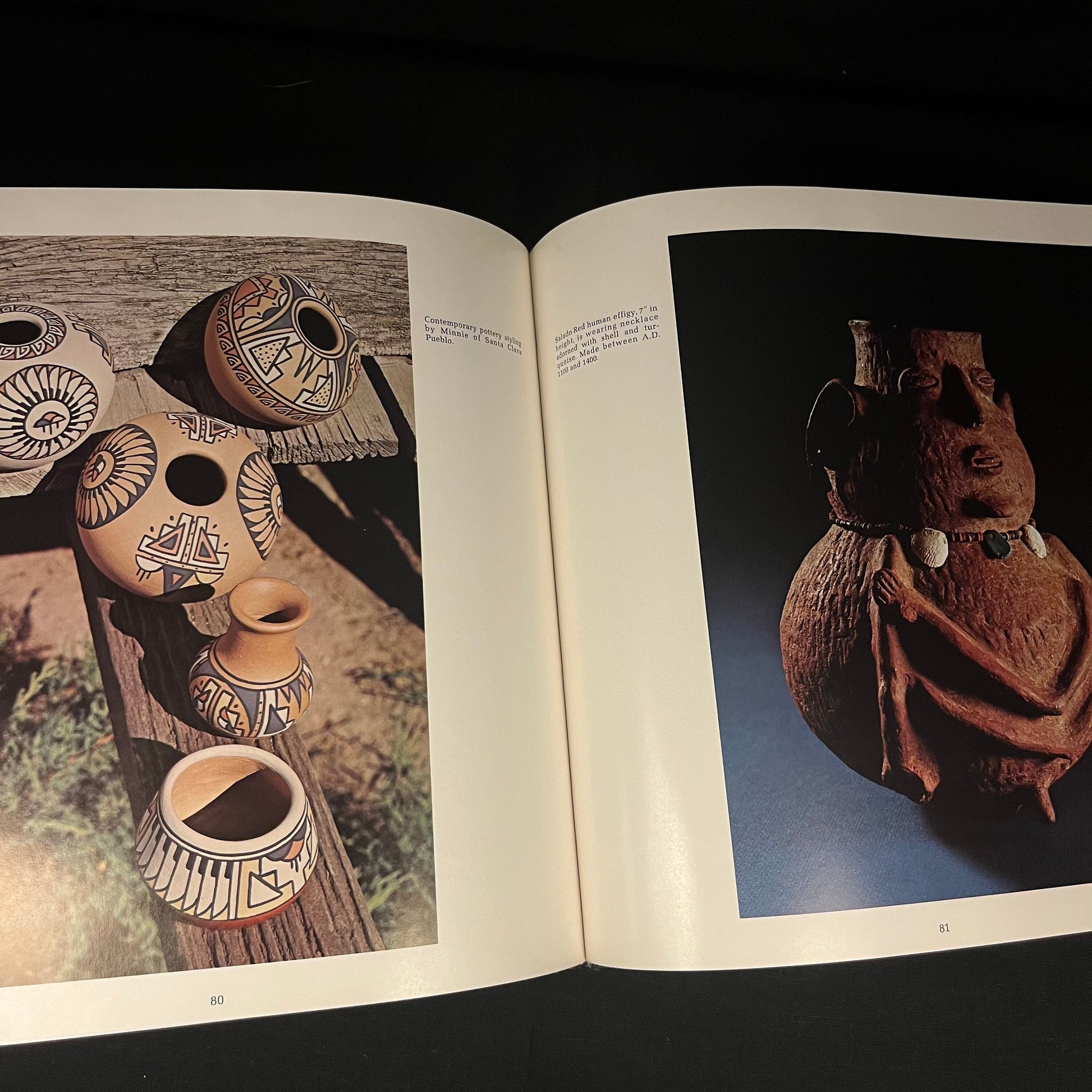 Pottery Treasures: The Splendor of Southwest Indian Art by Jerry Jacka and Spencer Gill (1976) Vintage Hardcover Book