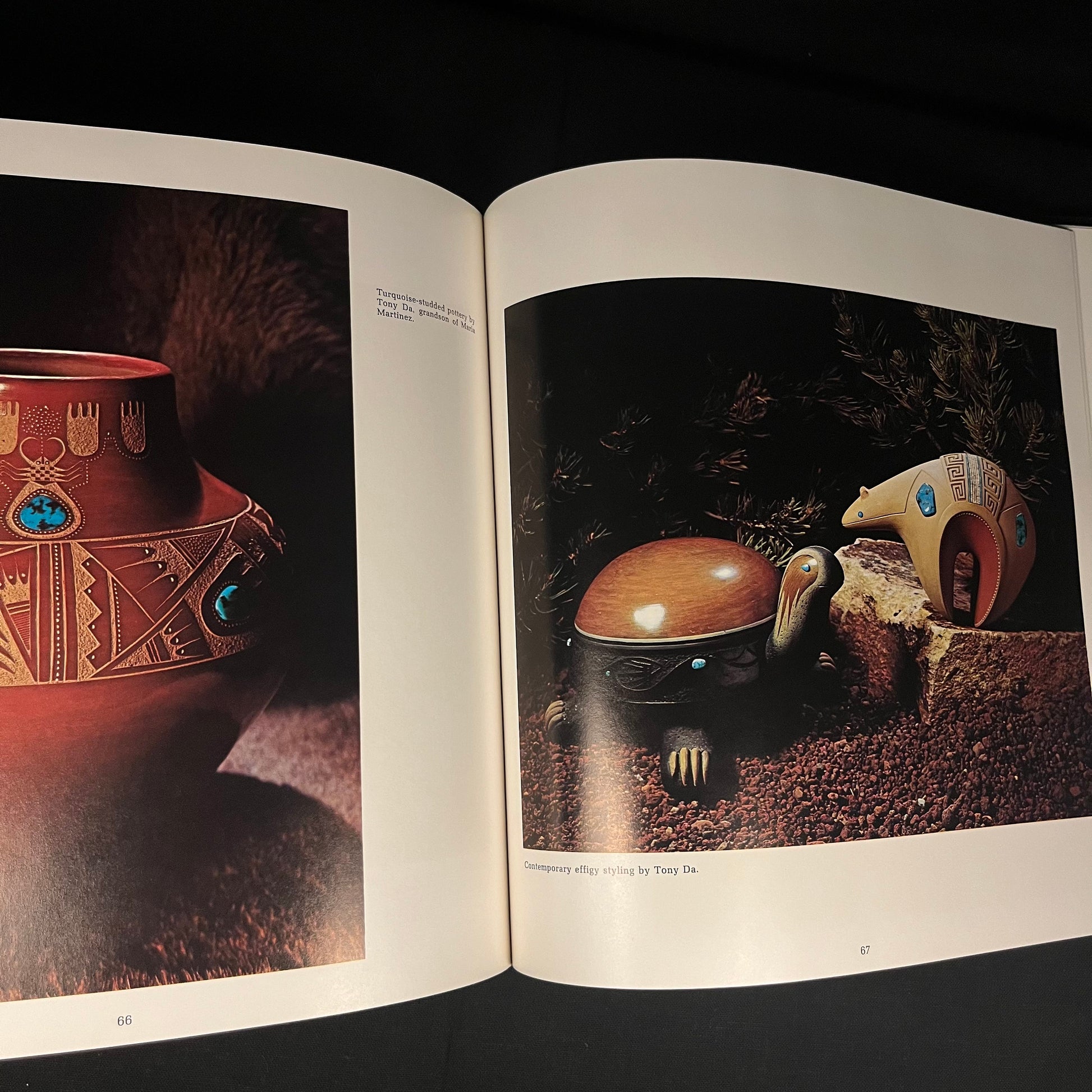 Pottery Treasures: The Splendor of Southwest Indian Art by Jerry Jacka and Spencer Gill (1976) Vintage Hardcover Book