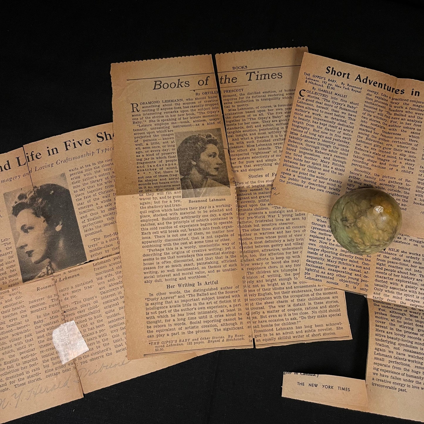 First Printing - The Gypsy’s Baby and Other Stories by Rosamond Lehmann (1946) Vintage Hardcover Book
