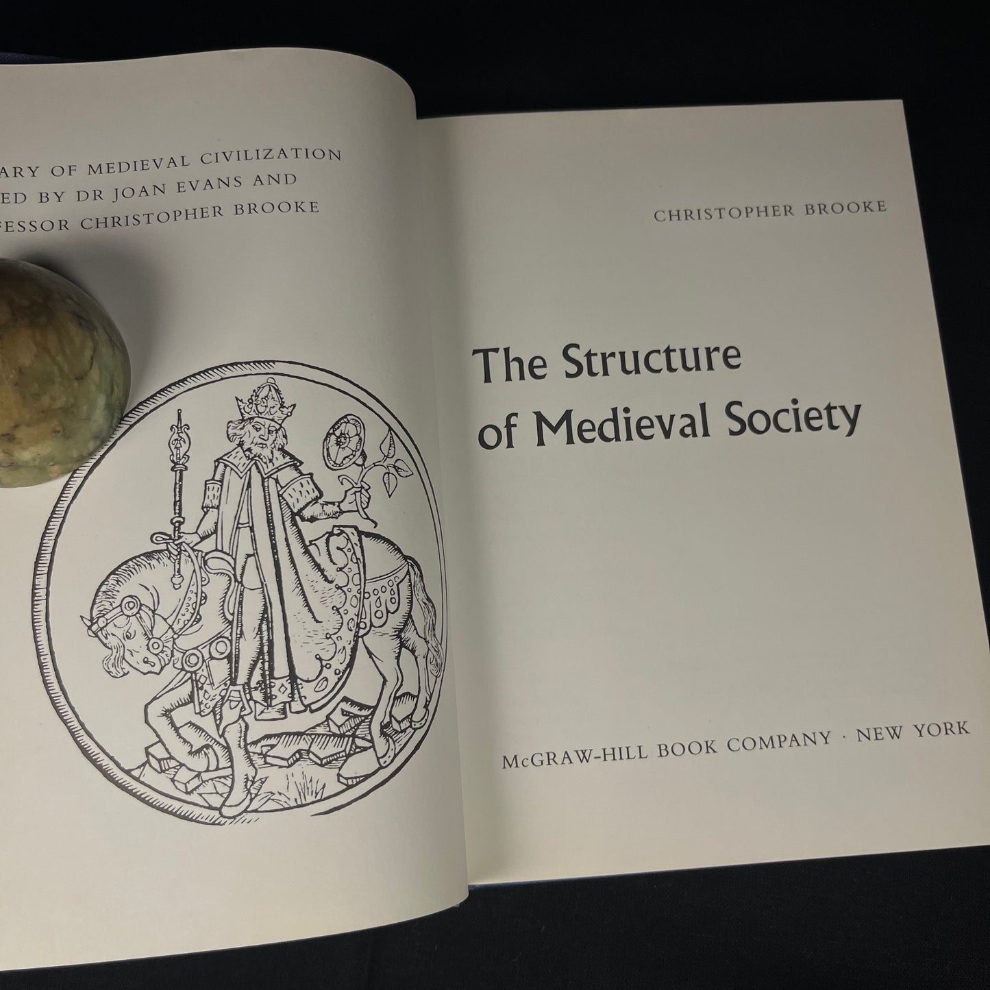 The Structure of Medieval Society by Christopher Brooke (1971) Vintage Hardcover Book