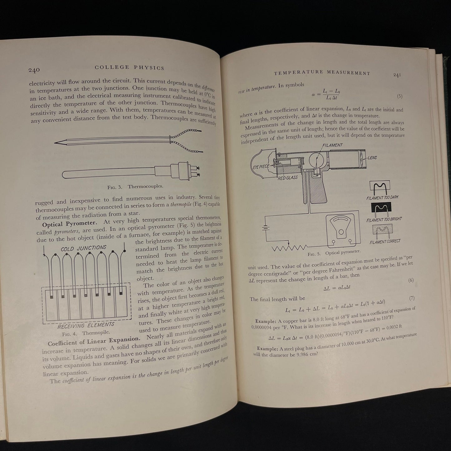 College Physics by Robert L. Weber (1952) Vintage Hardcover Book