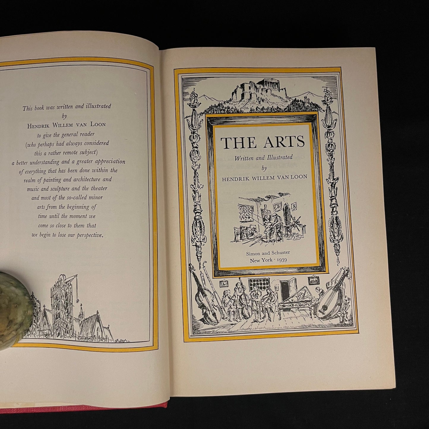 The Arts by Hendrik Willem van Loon (1939) Vintage Hardcover Art Book