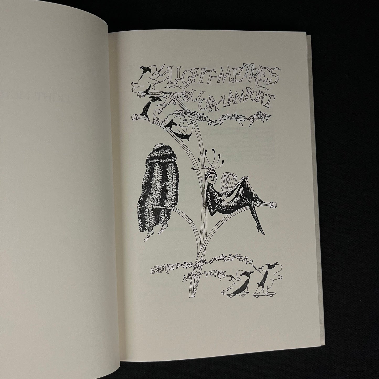 Light Metres by Felicia Lamport with Drawings by Edward Gorey (1982) Vintage Hardcover Book