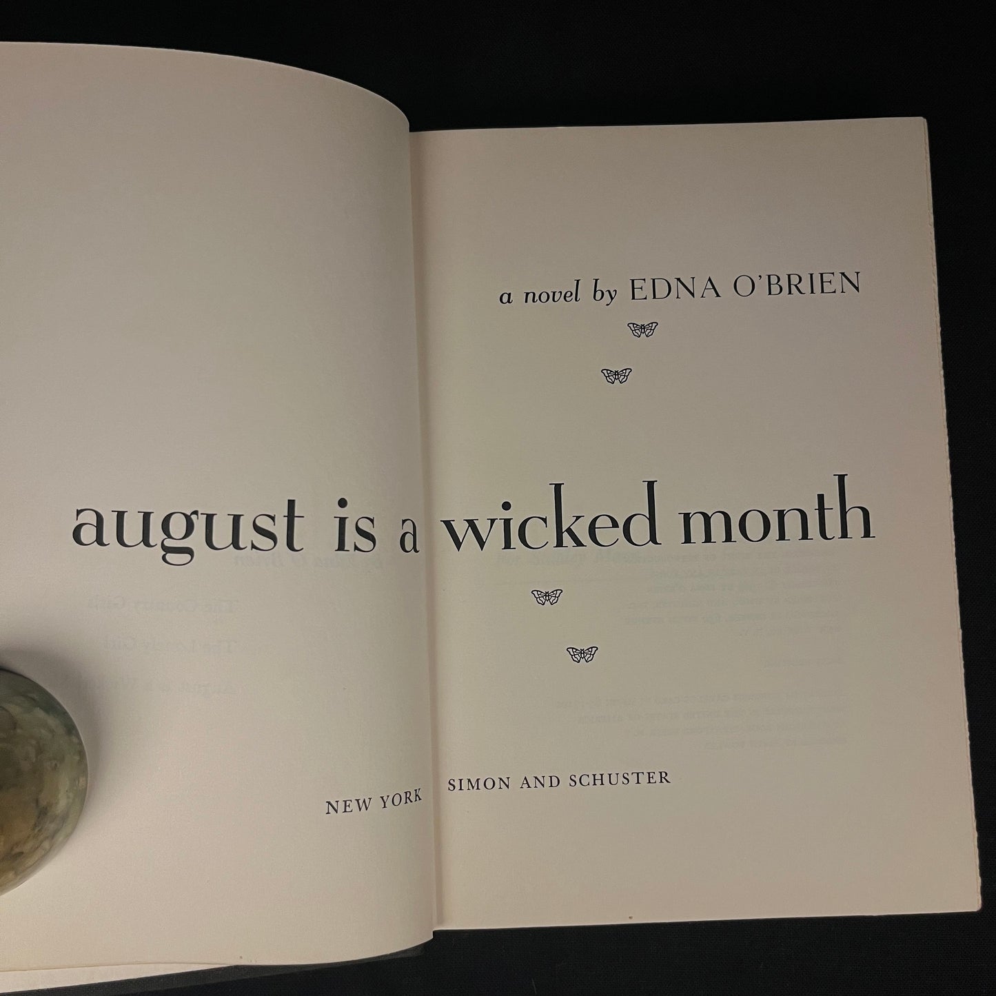 First Printing - August is a Wicked Month by Edna O’Brien (1965) Vintage Hardcover Book