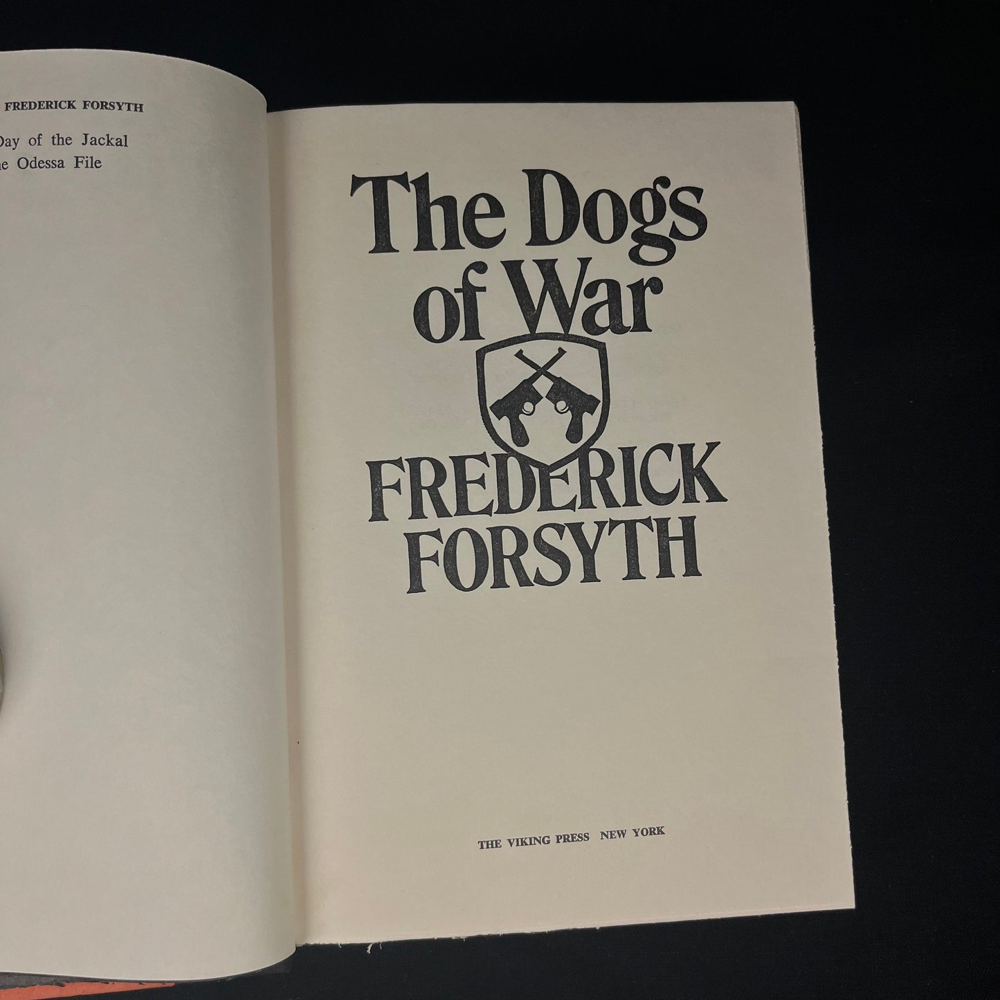 First Printing - The Dogs of War by Frederick Forsyth (1974) Vintage Hardcover Book