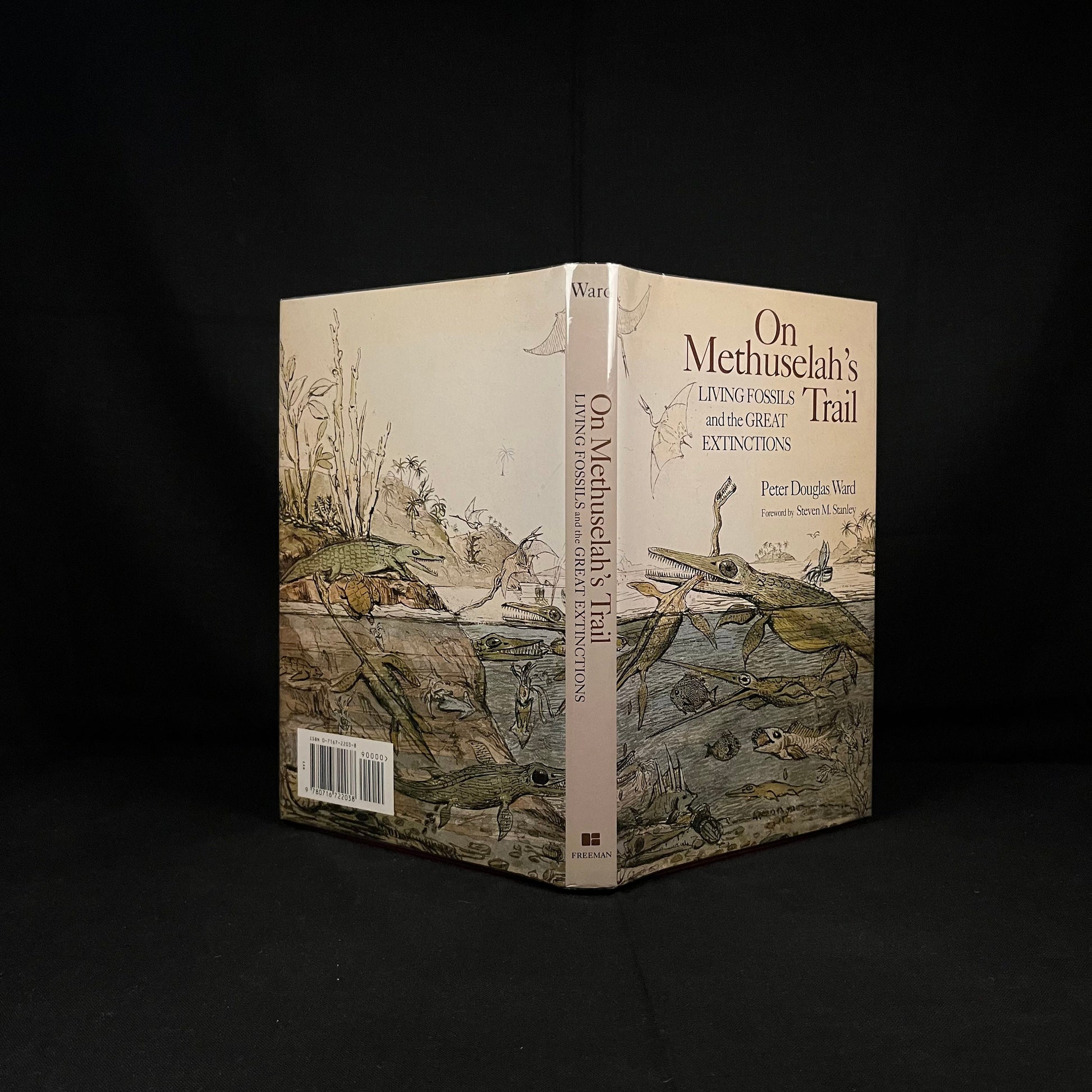 First Printing - On Methuselah’s Trail: Living Fossils and the Great Extinction by Peter Douglas Ward (1992) Vintage Hardcover Book