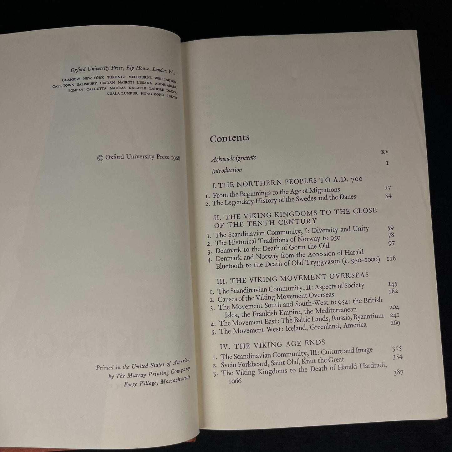 First Printing - A History of the Vikings by Gwyn Jones (1968) Vintage Hardcover Book