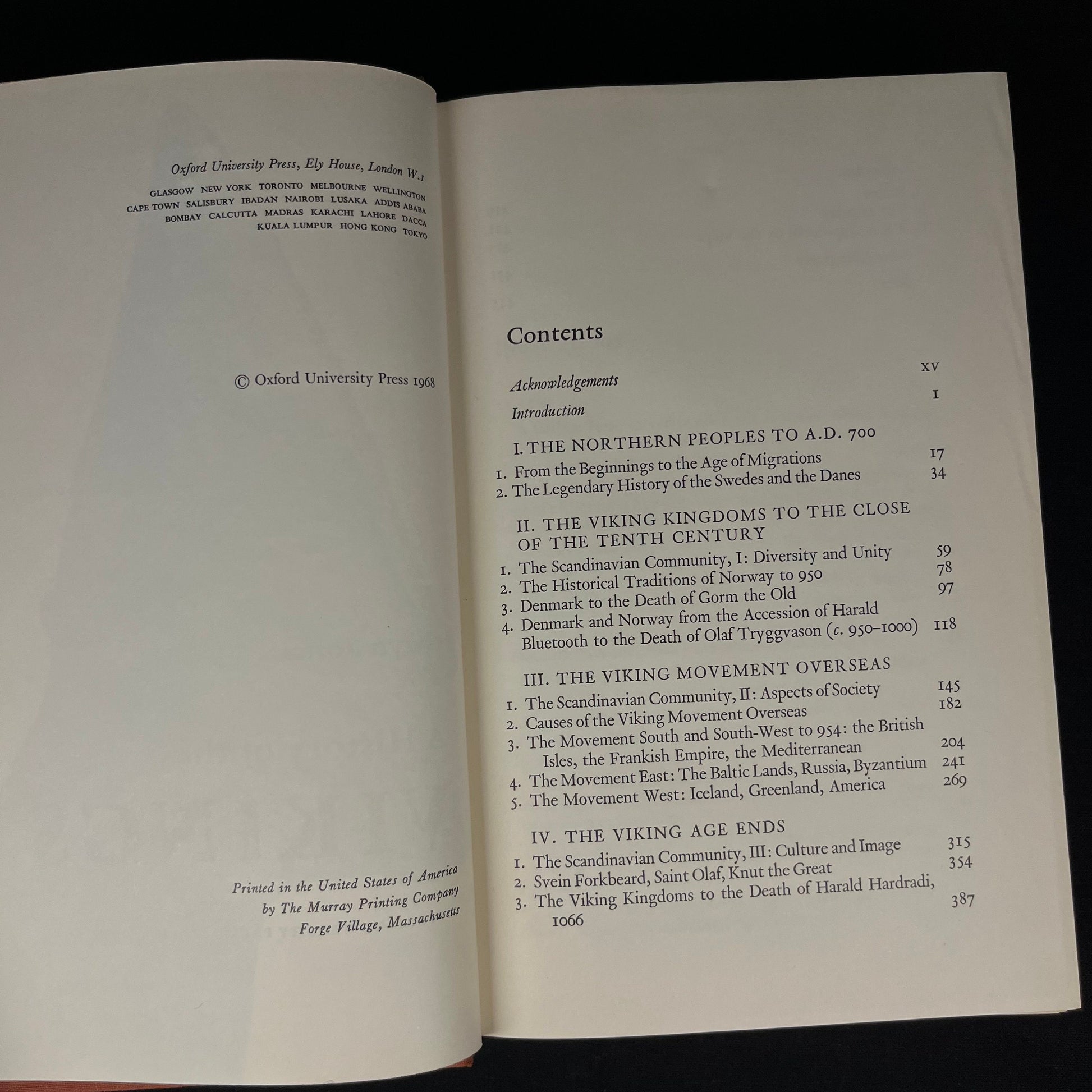 First Printing - A History of the Vikings by Gwyn Jones (1968) Vintage Hardcover Book
