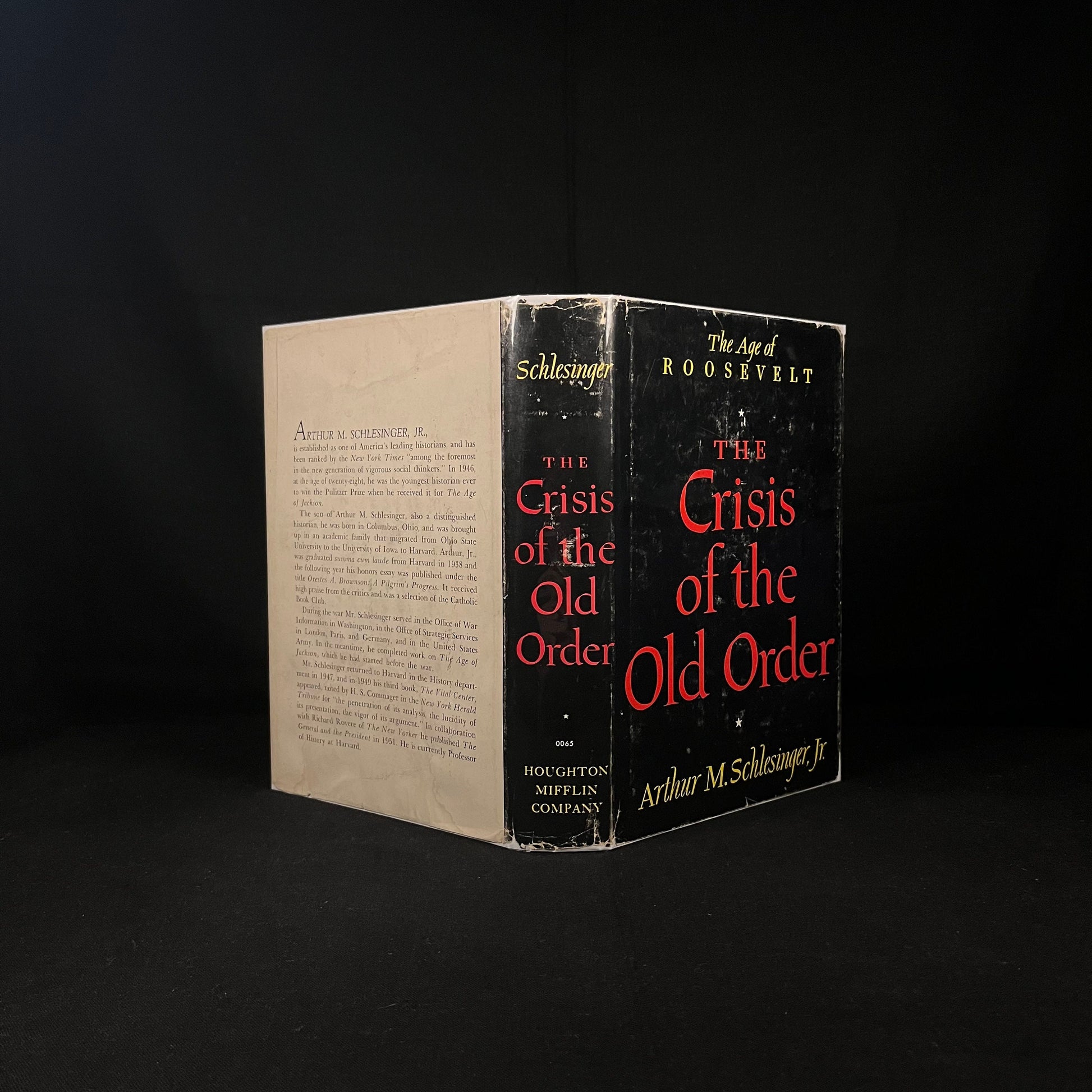 The Age of Roosevelt: The Crisis of the Old Order by Arthur M. Schlesinger (1957) Vintage Hardcover Book