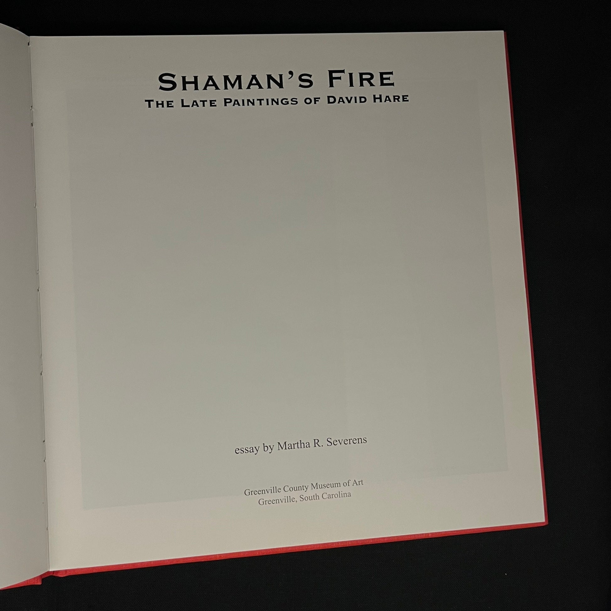 Shaman’s Fire: The Late Paintings of David Hare (1998) Vintage Exhibition Catalogue