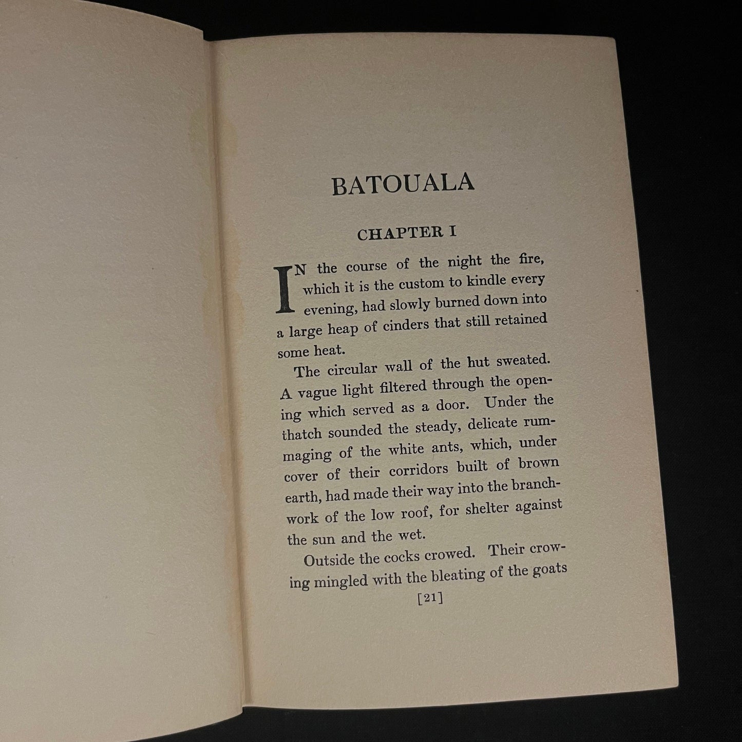 Batouala by Rene Maran (1922) Vintage Hardcover Book