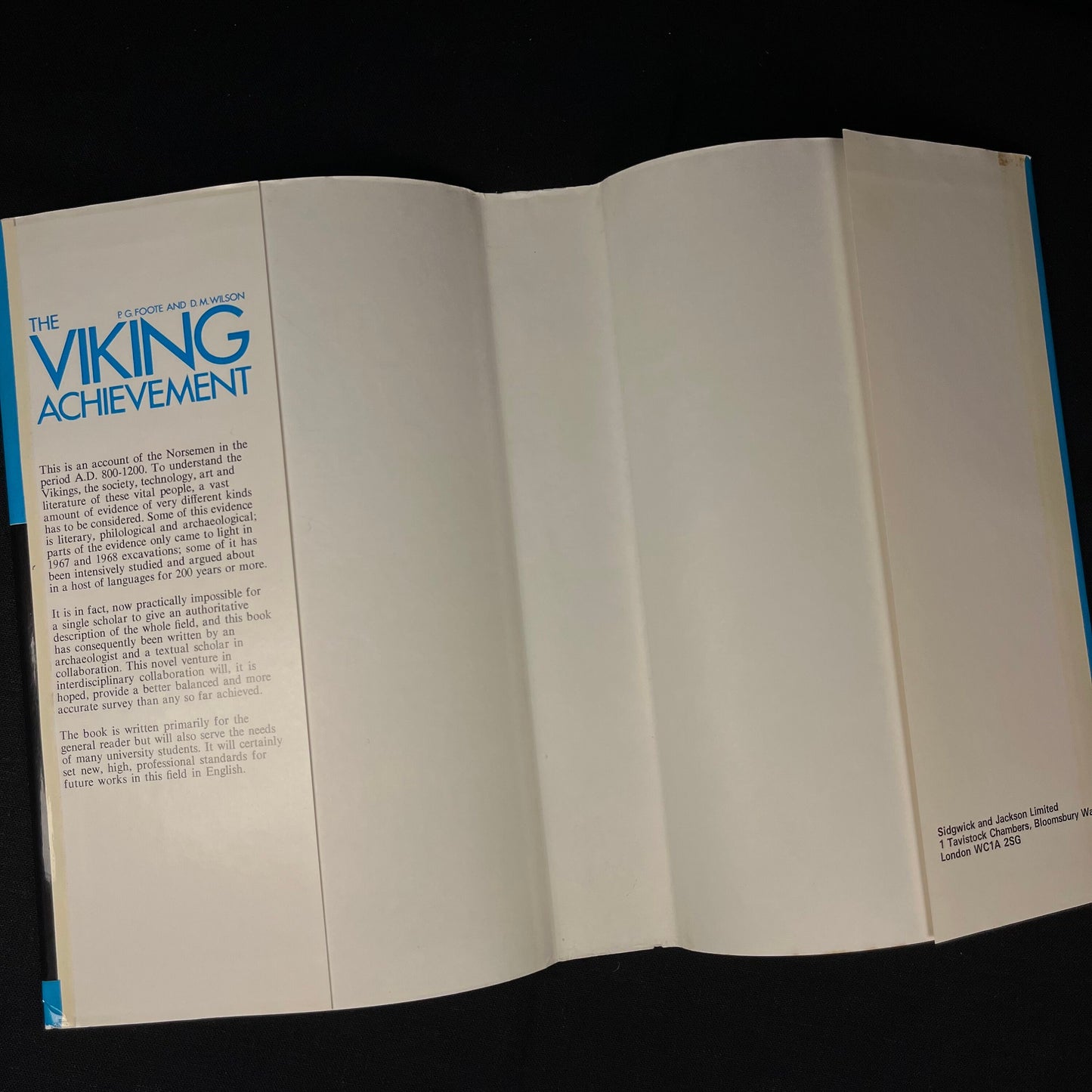 The Viking Achievement by P. G. Foote and D. M. Wilson (1979) Vintage Hardcover Book