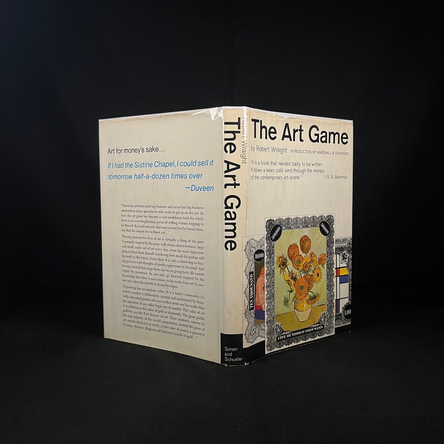 First Printing - The Art Game by Robert Wraight (1966) Vintage Hardcover Book