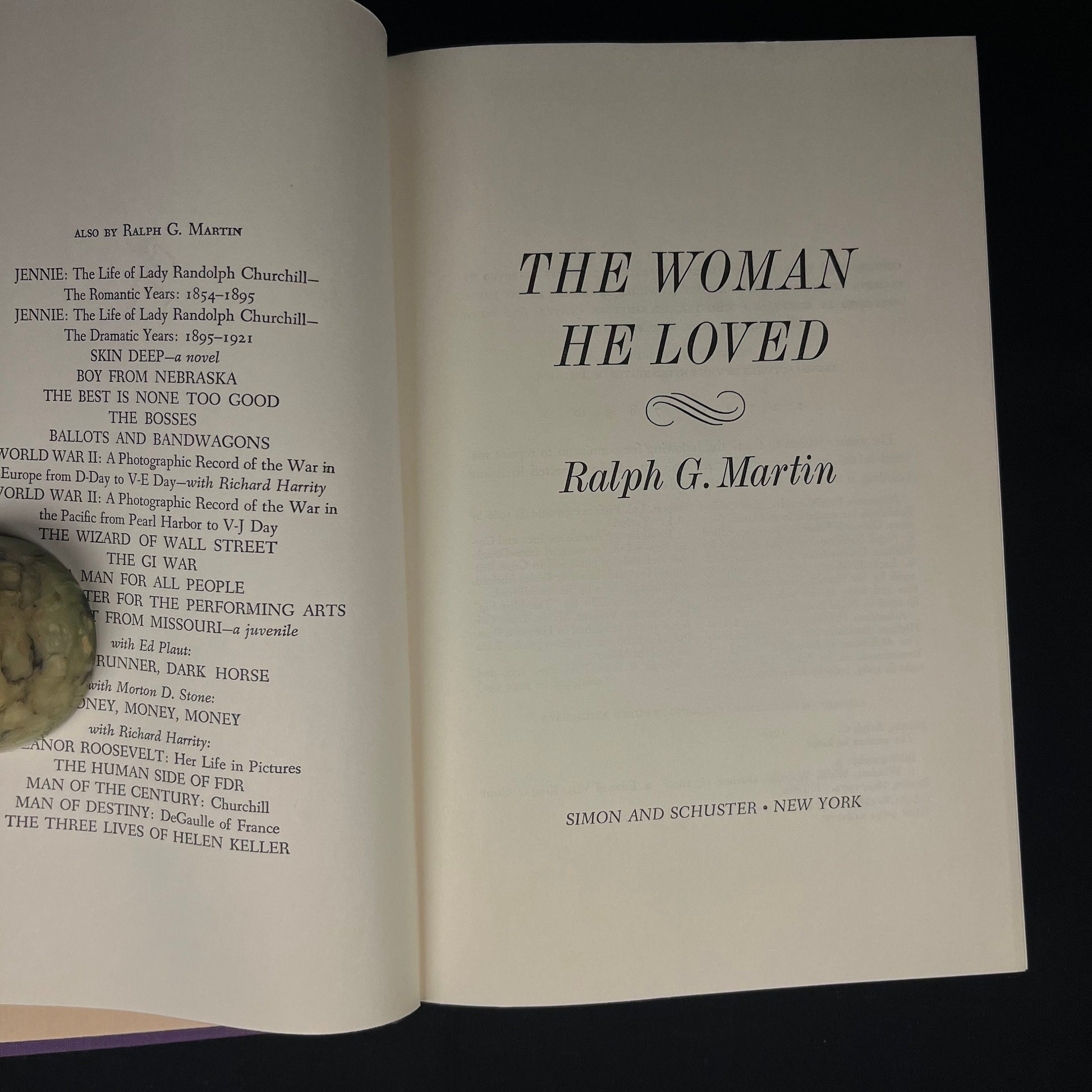 First Printing - The Women He Loved: The Story of The Duke & Duchess of Windsor by Ralph G. Martin (1974) Vintage Hardcover Book