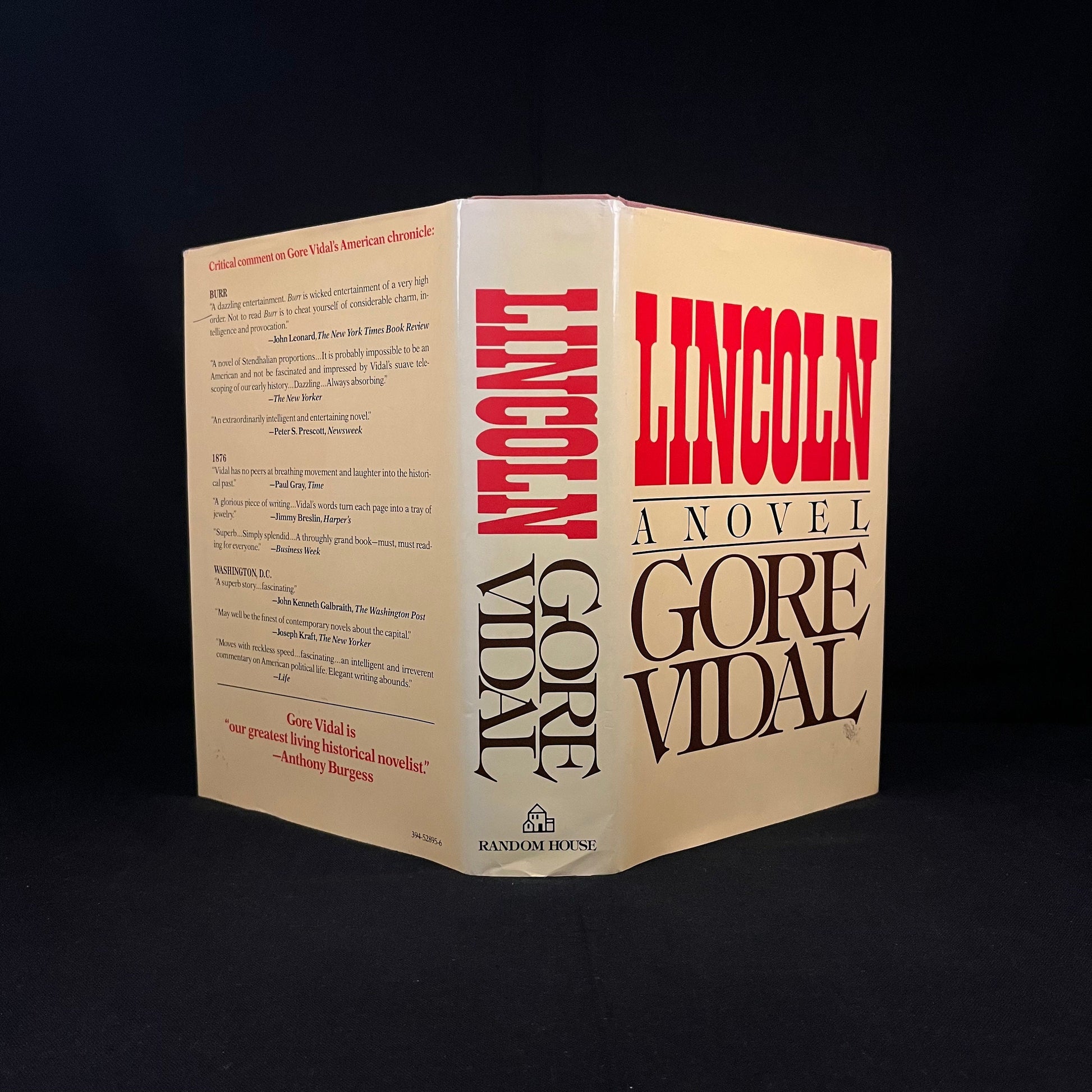 Second Printing - Lincoln: A Novel by Gore Vidal (1984) Vintage Hardcover Book