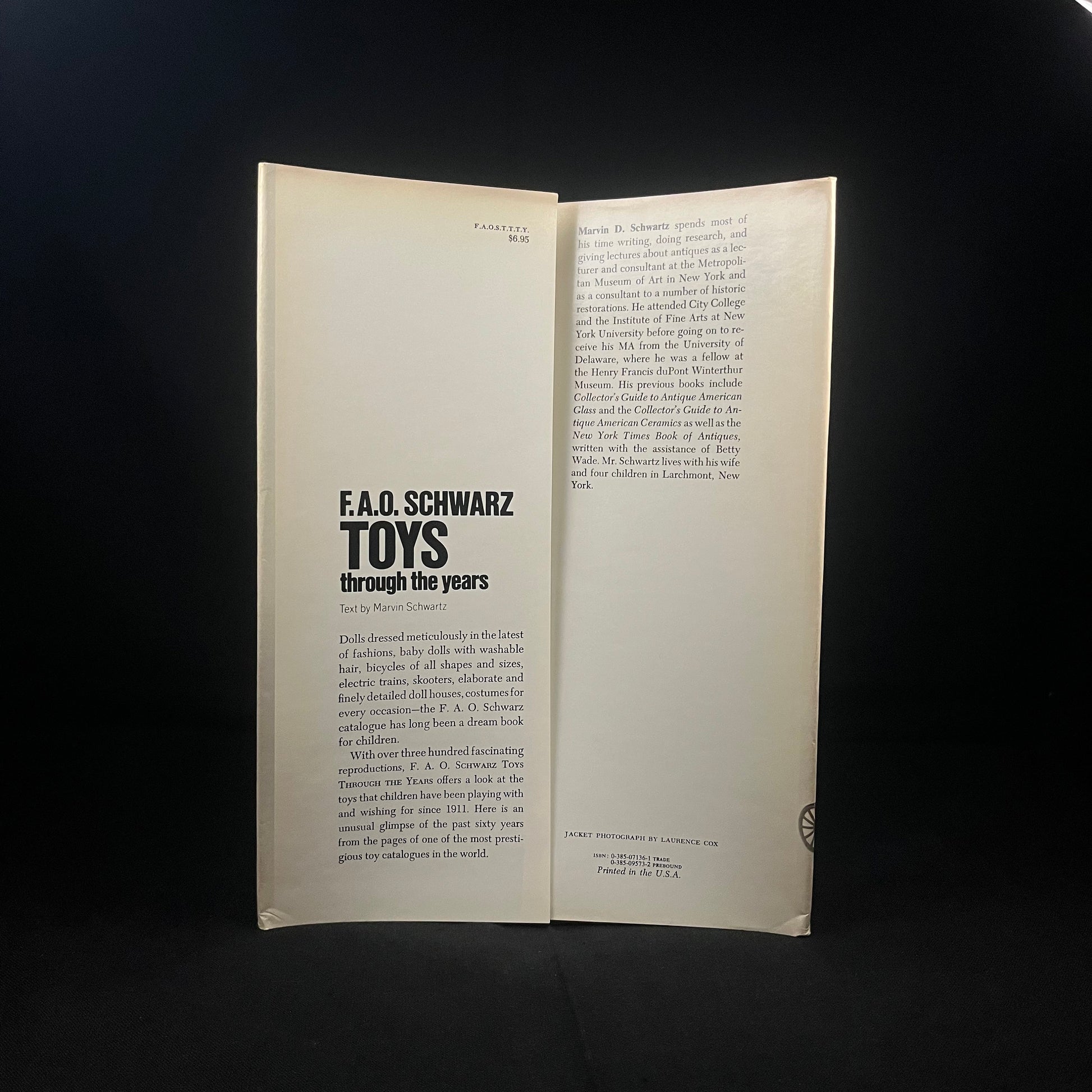 First Edition - F. A. O. Schwarz Toys Through the Years by Marvin Schwartz (1975) Vintage Hardcover Children’s Book