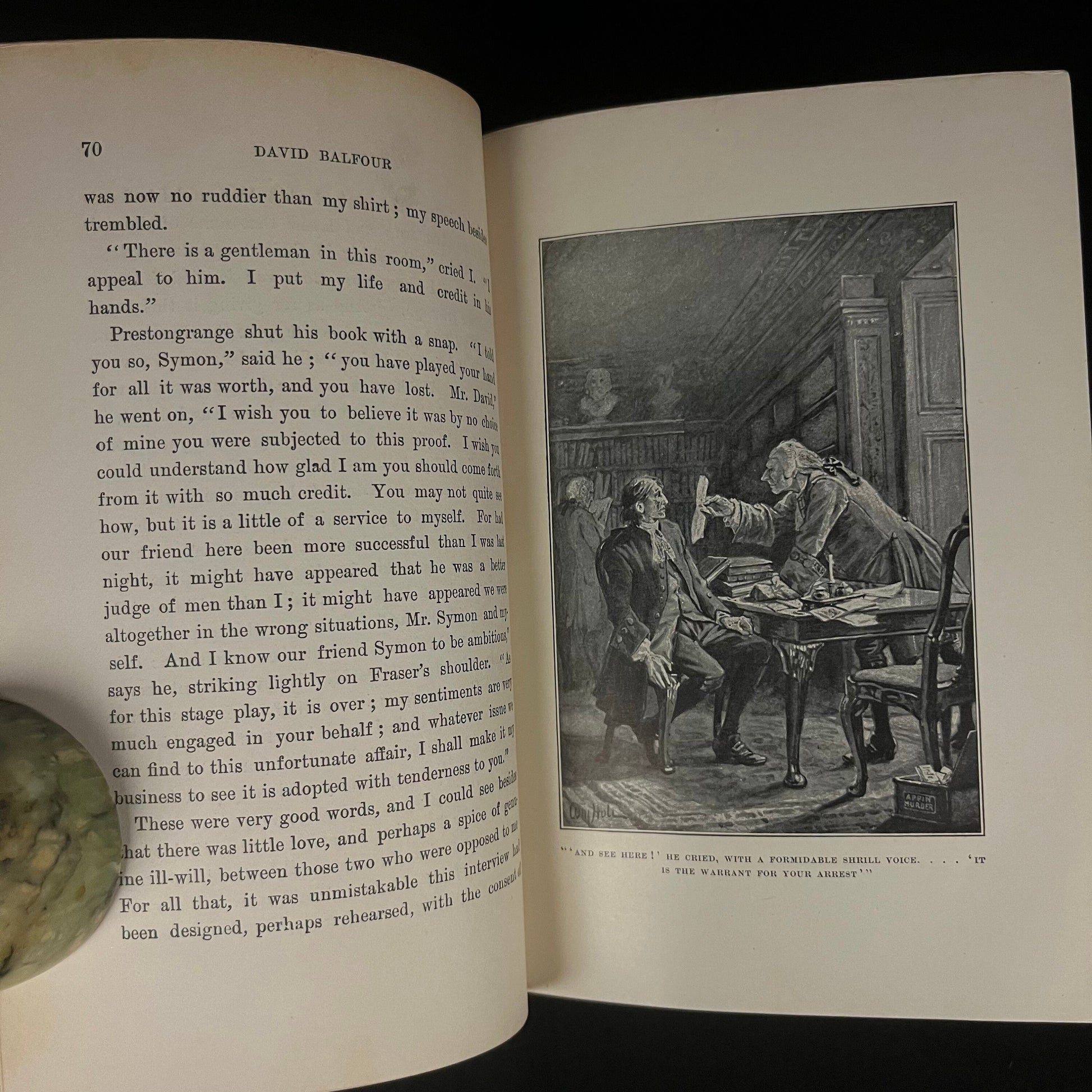 David Balfour: Being Memoirs of his Adventures at Home and Abroad by Robert Louis Stevenson (1904) Vintage Hardcover Book