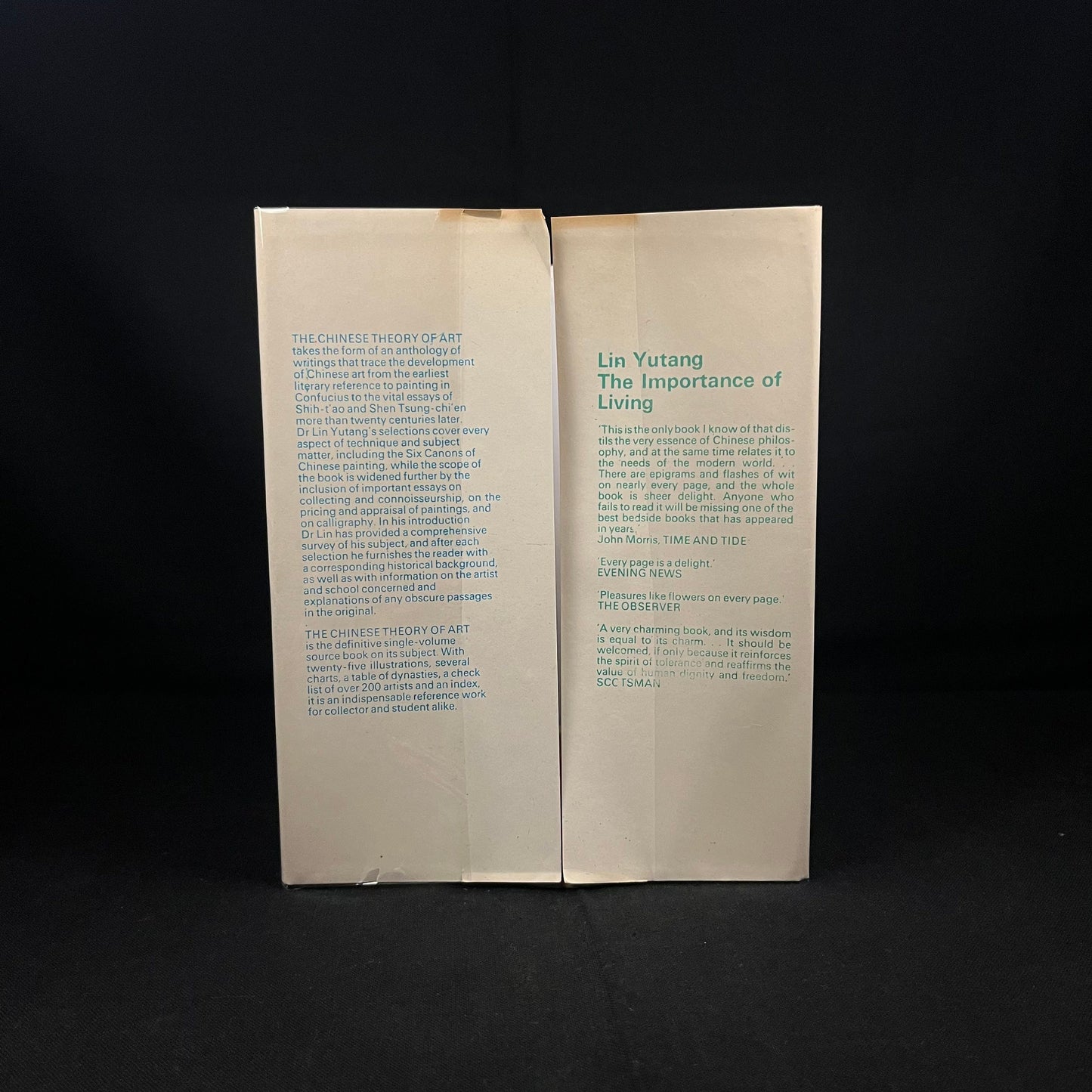 The Chinese Theory of Art: Translations from the Masters of Chinese Art by Lin Yutang (1967) Vintage Hardcover Book