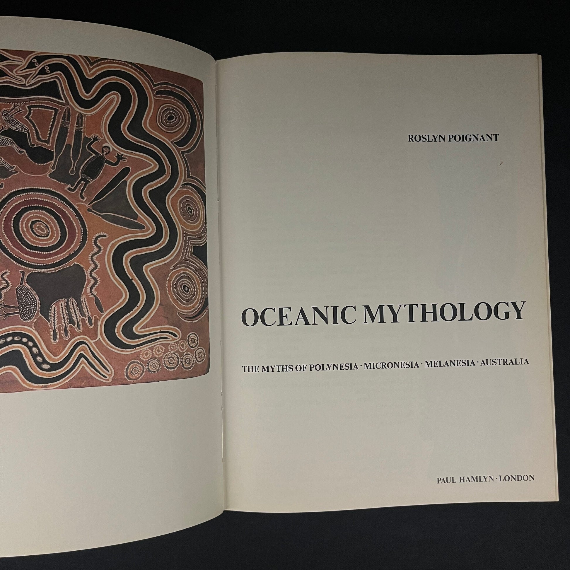 Oceanic Mythology by Roslyn Poignant (1967) Vintage Hardcover Book