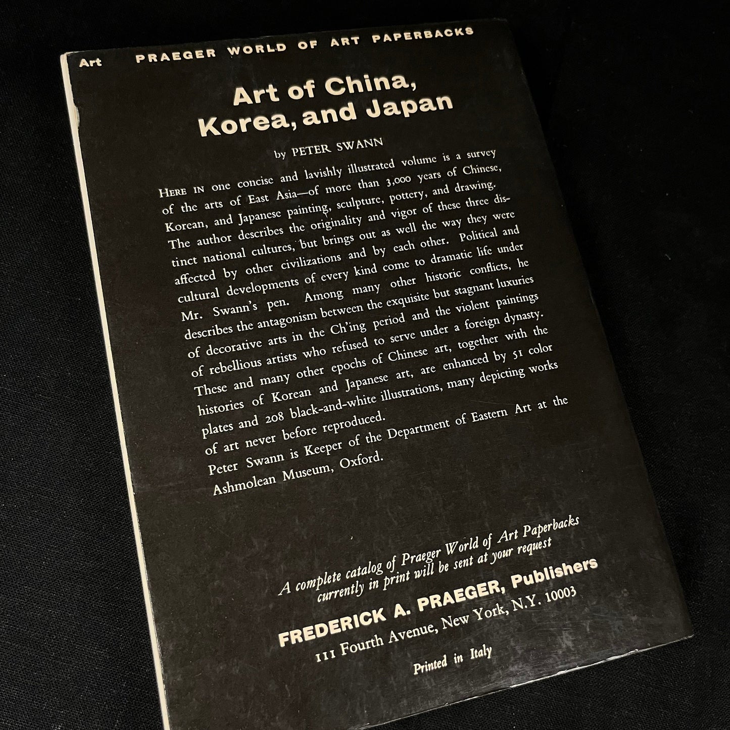 Art of China, Korea, and Japan by Peter Swann (1967) Vintage Softcover Book