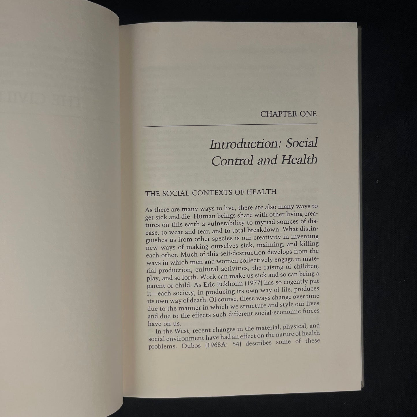 First Edition - The Civilized Body: Social Domination, Control, and Health by Peter E. S. Freund (1982) Vintage Hardcover Book