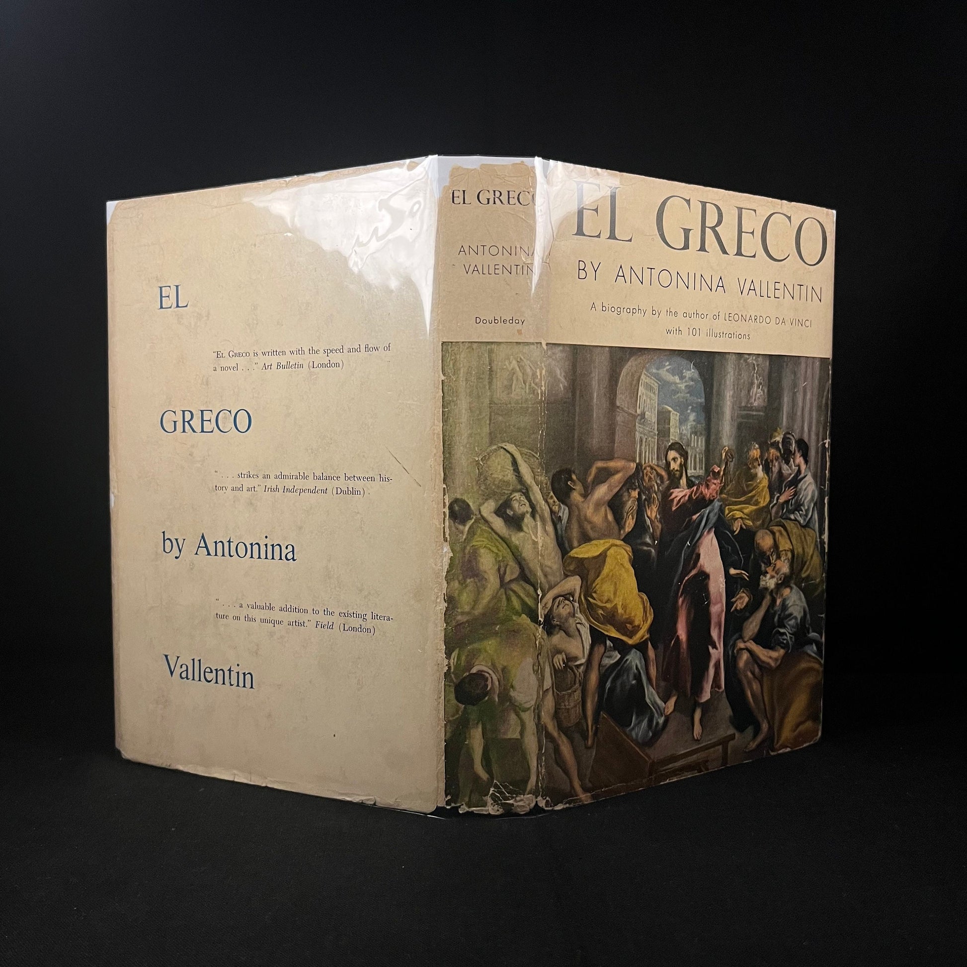 First Edition - El Greco by Antonina Vallentin (1955) Vintage Hardcover Book