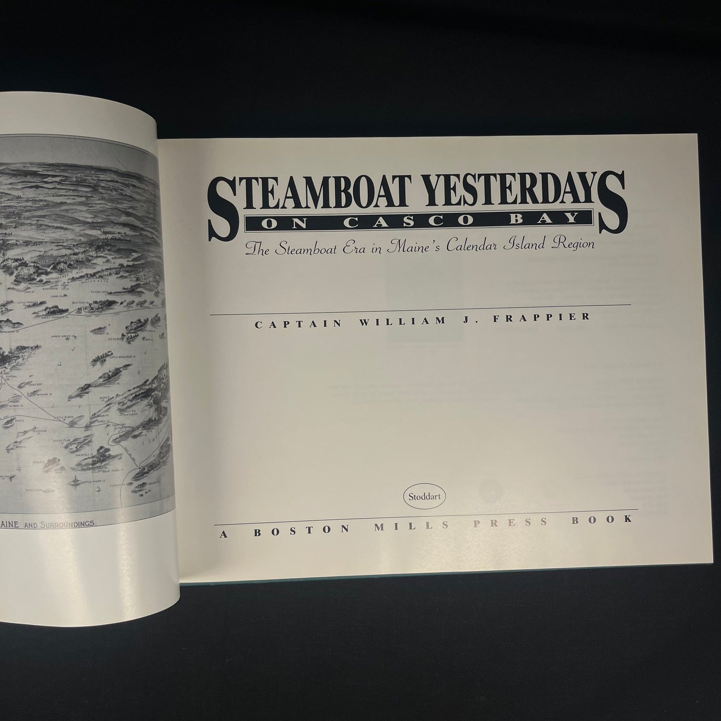 First Edition - Steamboat Yesterdays on Casco Bay: The Steamboat Era in Maine’s Calendar Island Region by W. J. Frappier (1993) Vintage Book