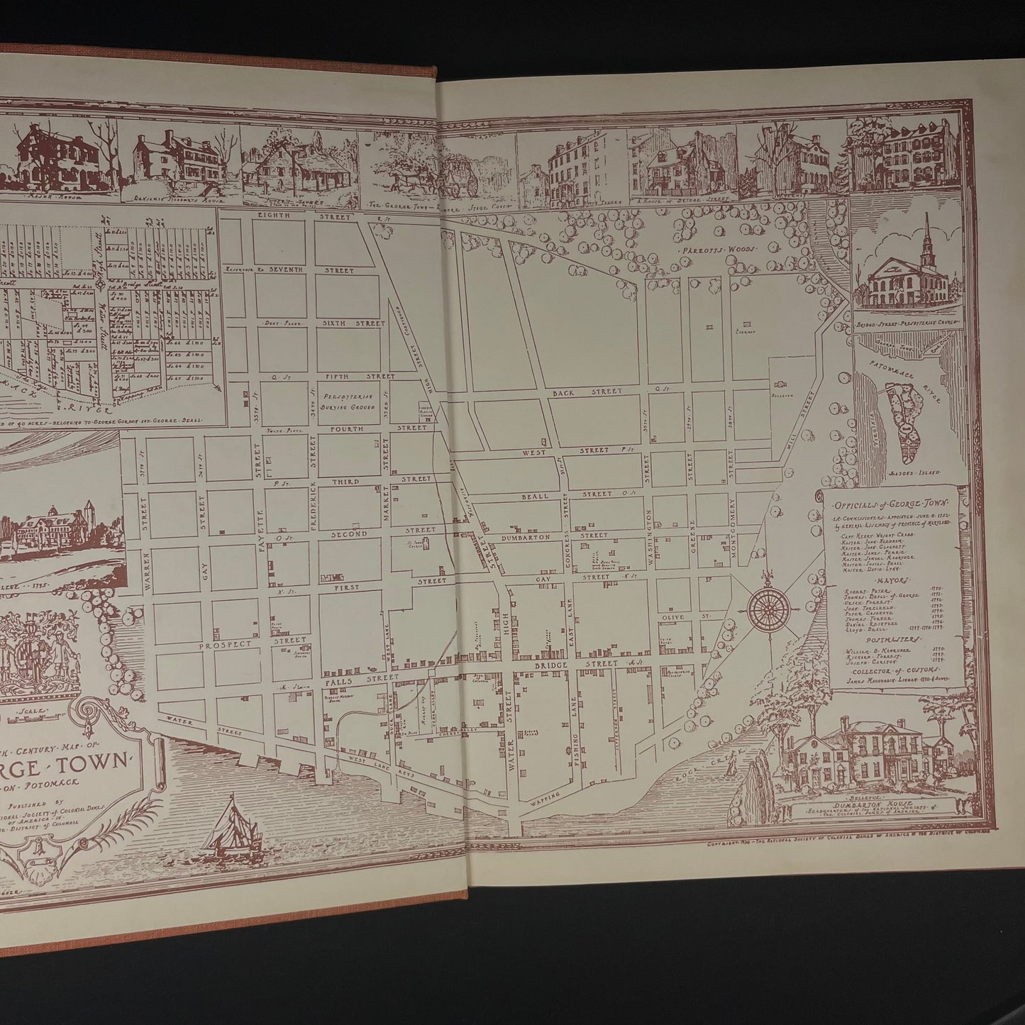 Georgetown Houses of the Federal Period Washington, D. C., 1780-1830, by D. Davis, S. P. Dorsey and R. C. Hall (1954) Vintage Hardcover Book