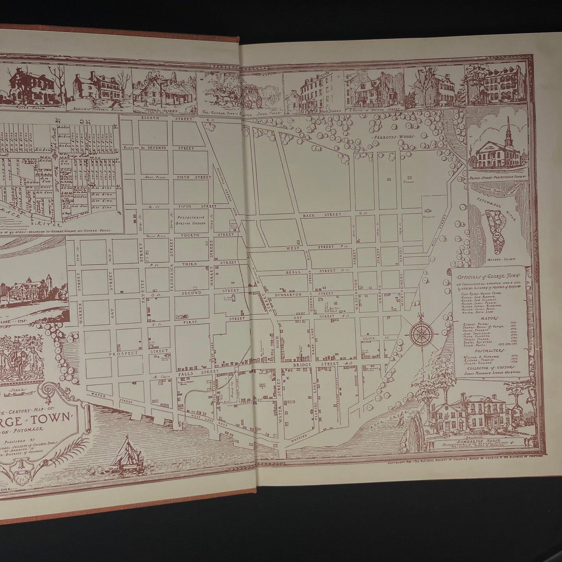 Georgetown Houses of the Federal Period Washington, D. C., 1780-1830, by D. Davis, S. P. Dorsey and R. C. Hall (1954) Vintage Hardcover Book