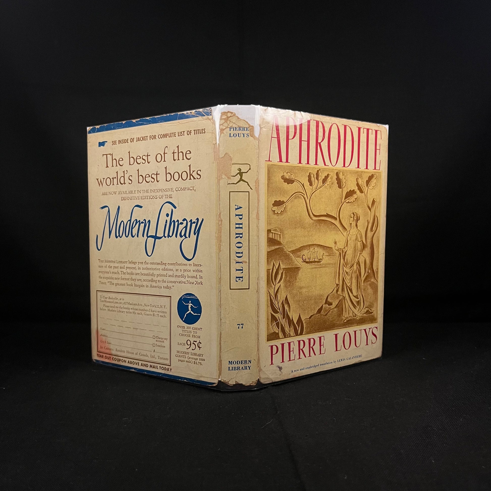 Aphrodite by Pierre Louys (1933) Vintage Hardcover Book