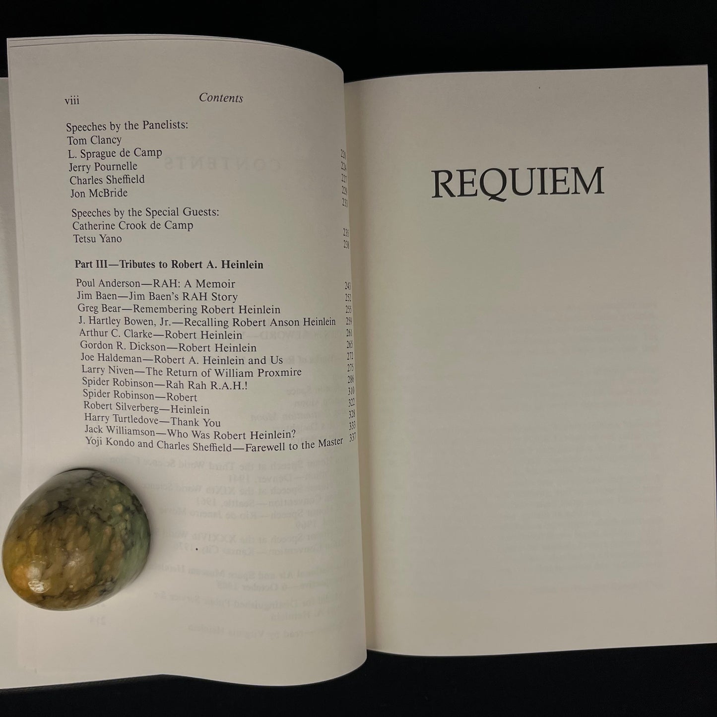 First Printing - Requiem: New Collected Works by Robert A. Heinlein and Tributes to the Grand Master (1992) Vintage Hardcover Book