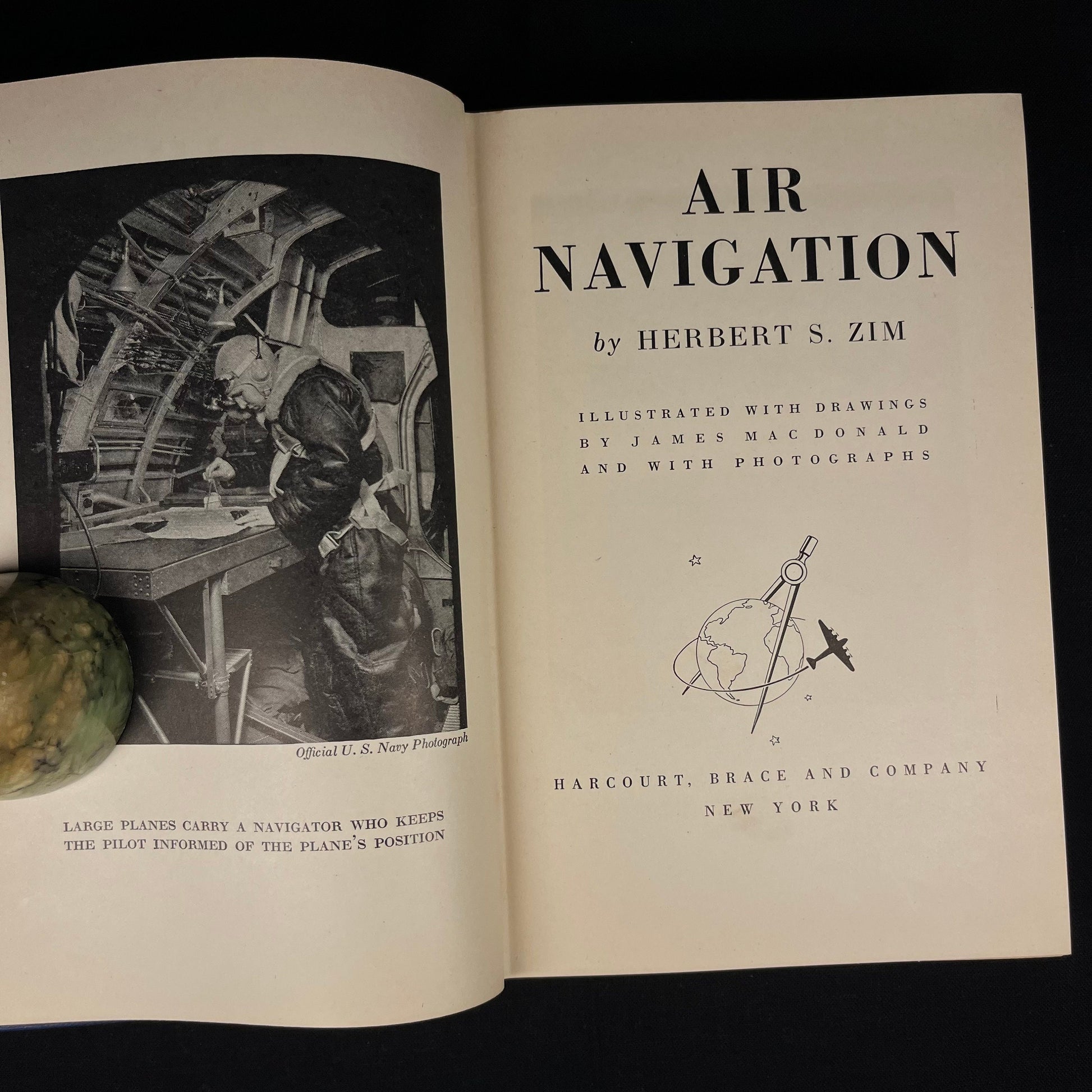 First Printing - Air Navigation by Herbert S. Zim (1943) Vintage Hardcover Book