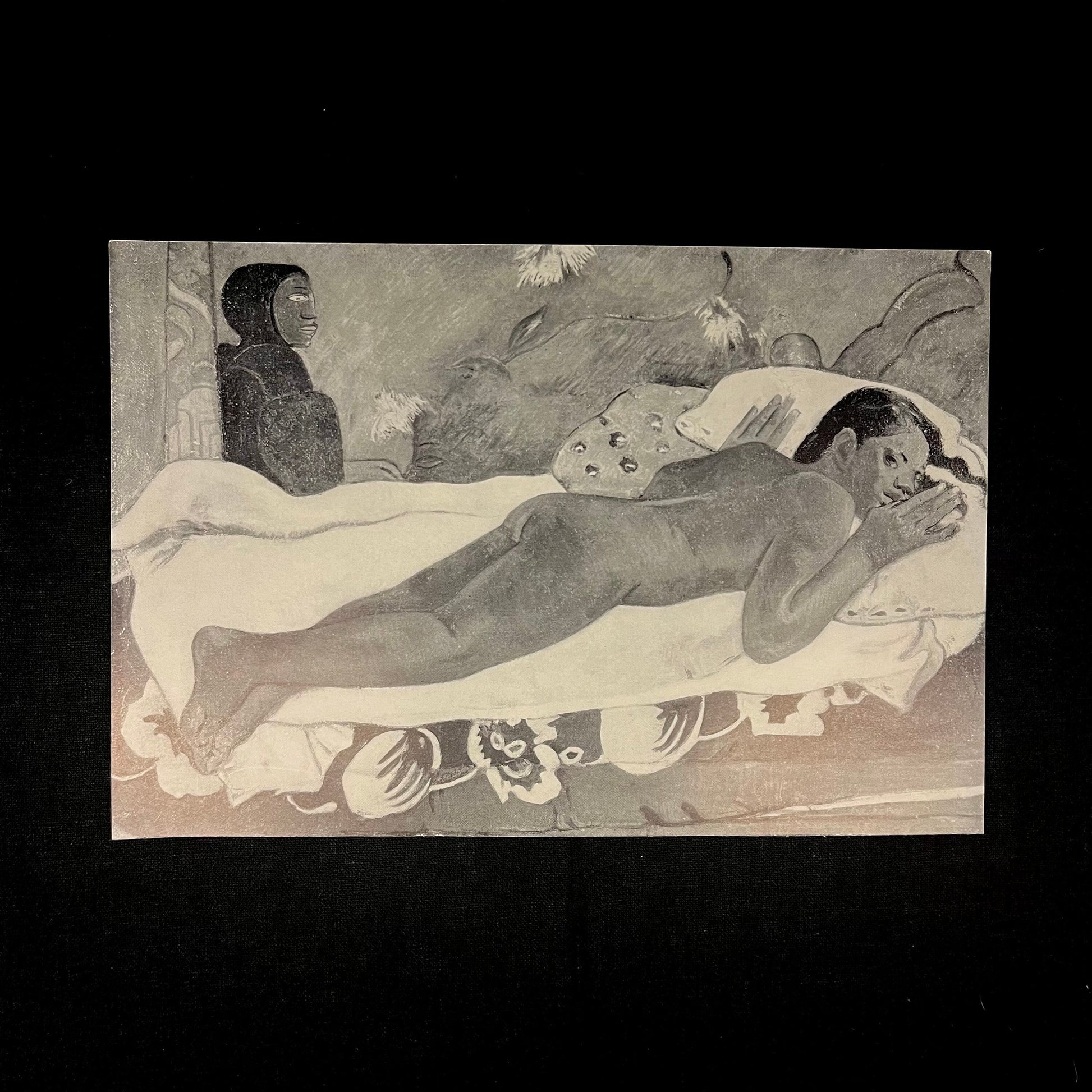 Spirit of the Dead Watching by Gauguin (1934) Vintage Black & White Print 9.5” x 6.5”