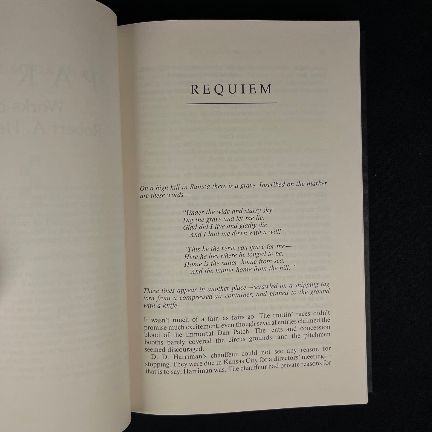 First Printing - Requiem: New Collected Works by Robert A. Heinlein and Tributes to the Grand Master (1992) Vintage Hardcover Book