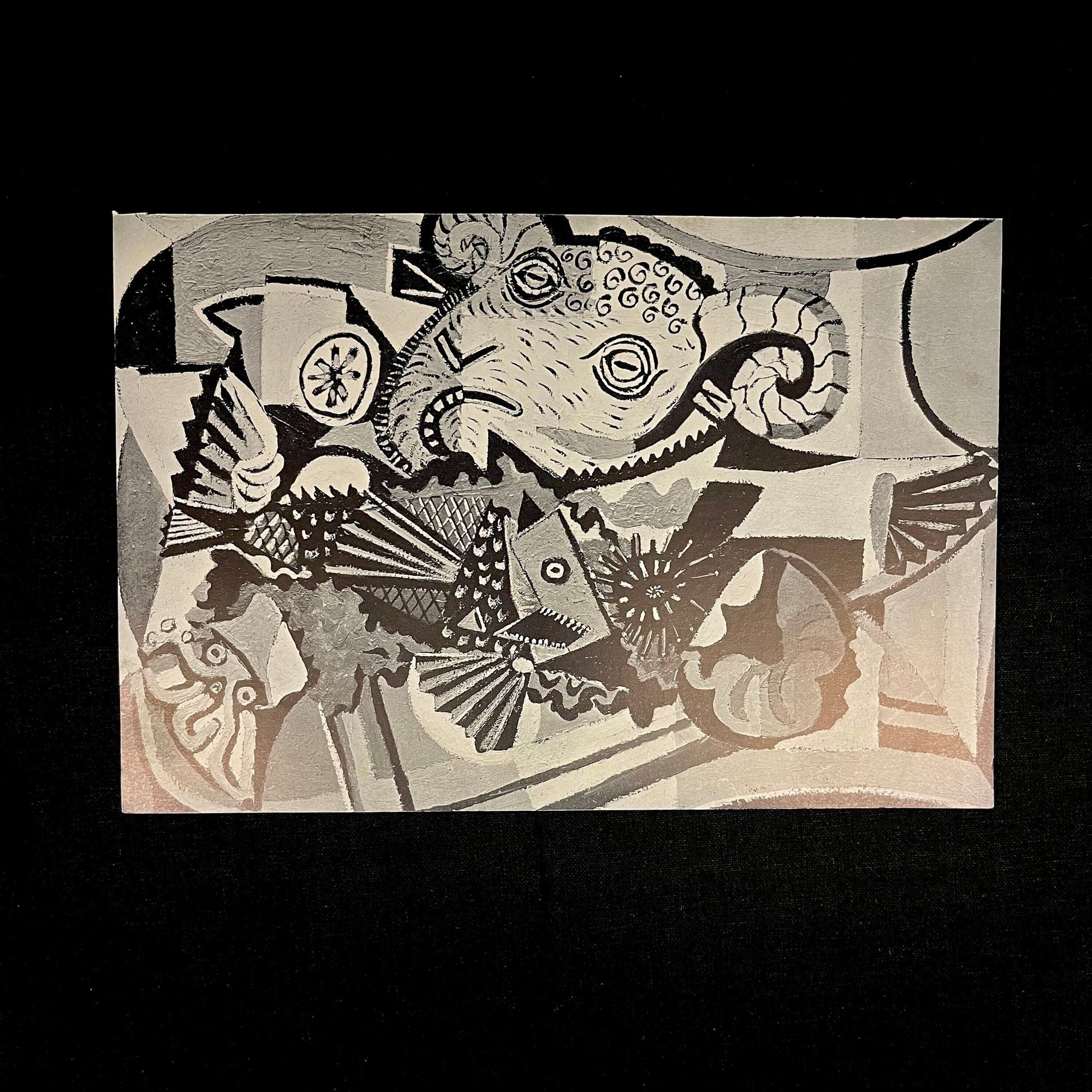 Abstraction by Picasso (1934) Vintage Black & White Print 9.5” x 6.5”