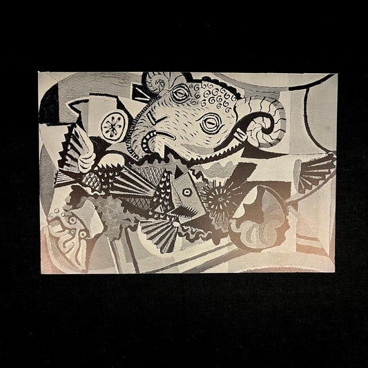 Abstraction by Picasso (1934) Vintage Black & White Print 9.5” x 6.5”