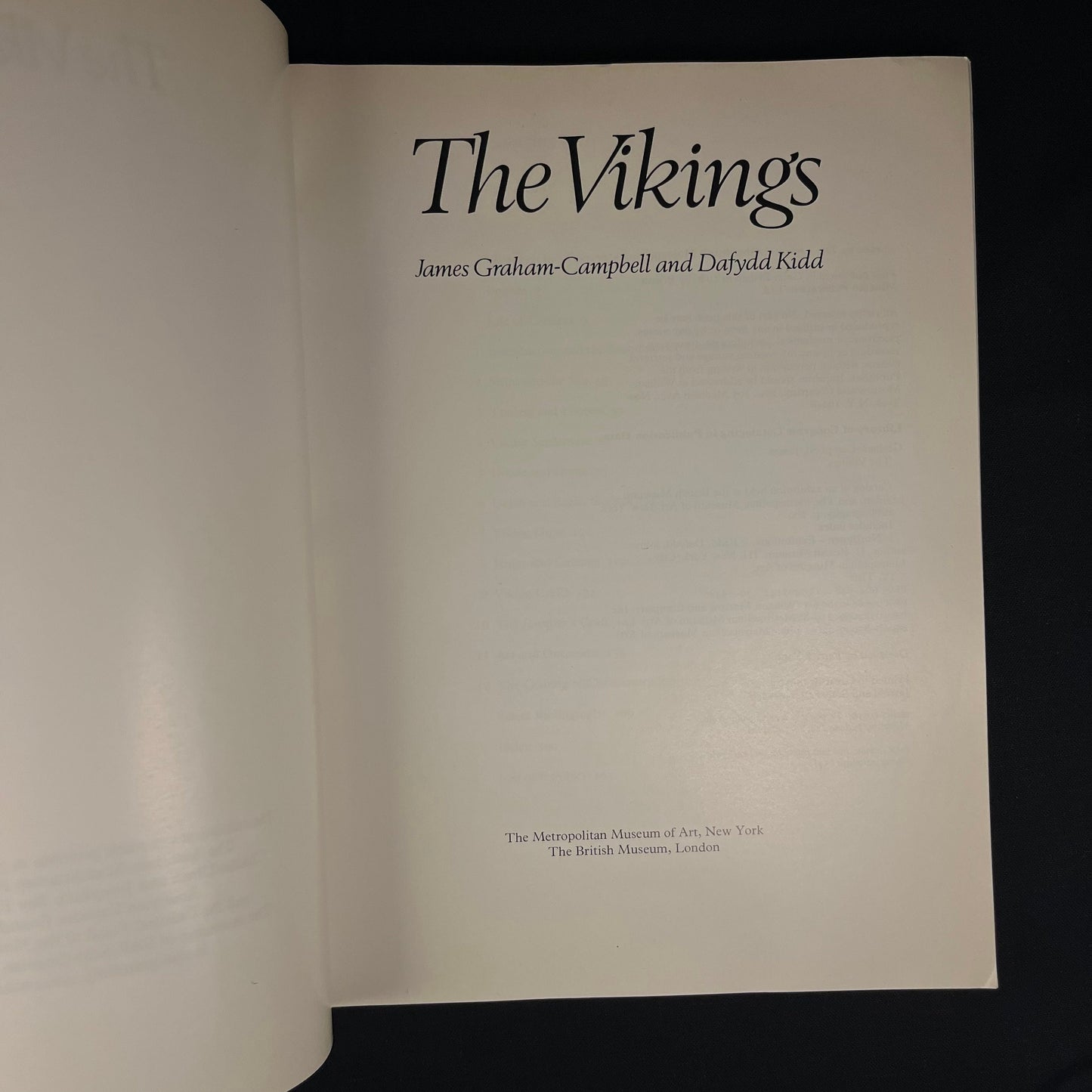 First Edition - The Vikings by James Graham-Campbell and Dafydd Kidd (1980) Vintage Softcover Book